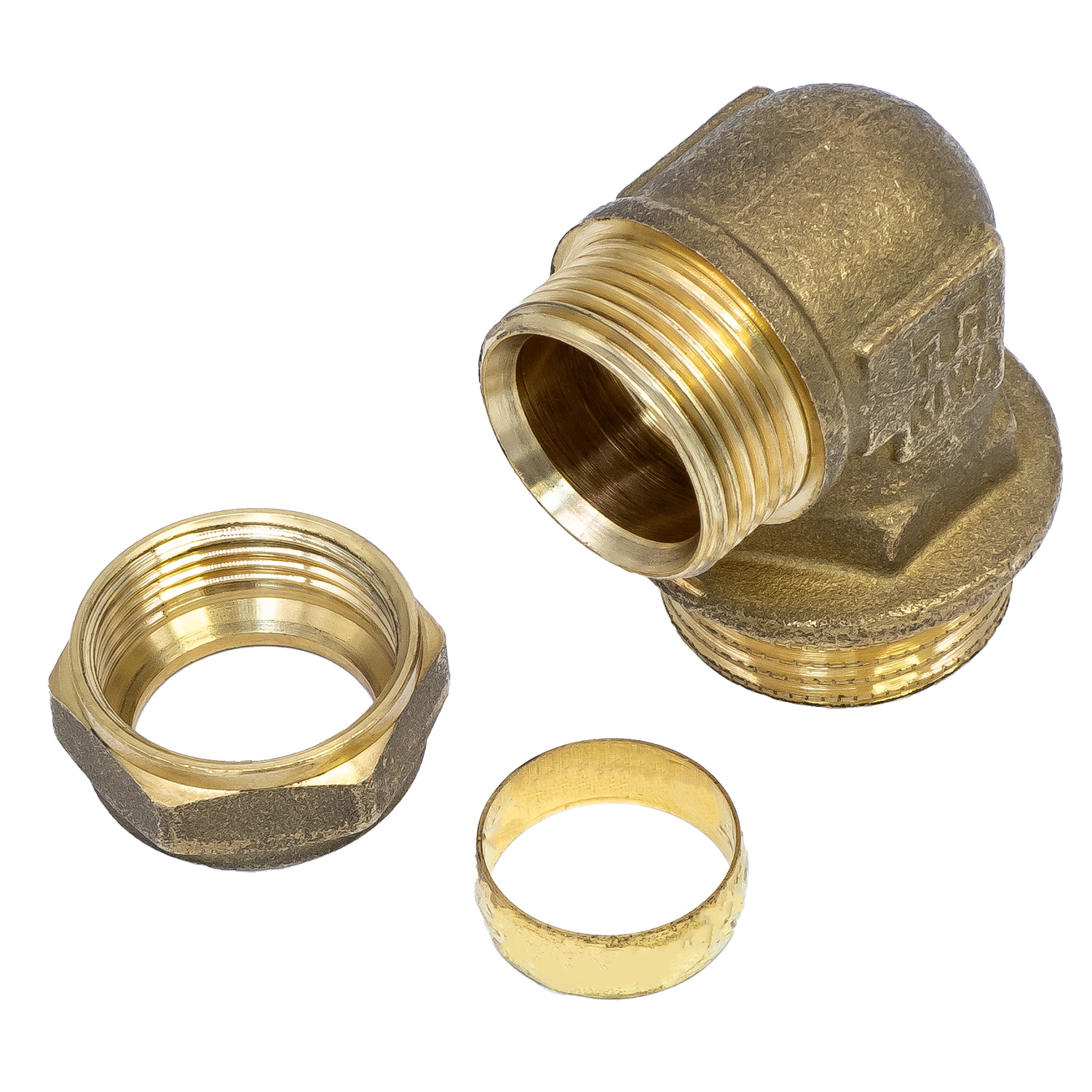 Raccord à bague de serrage angulaire 3/4"