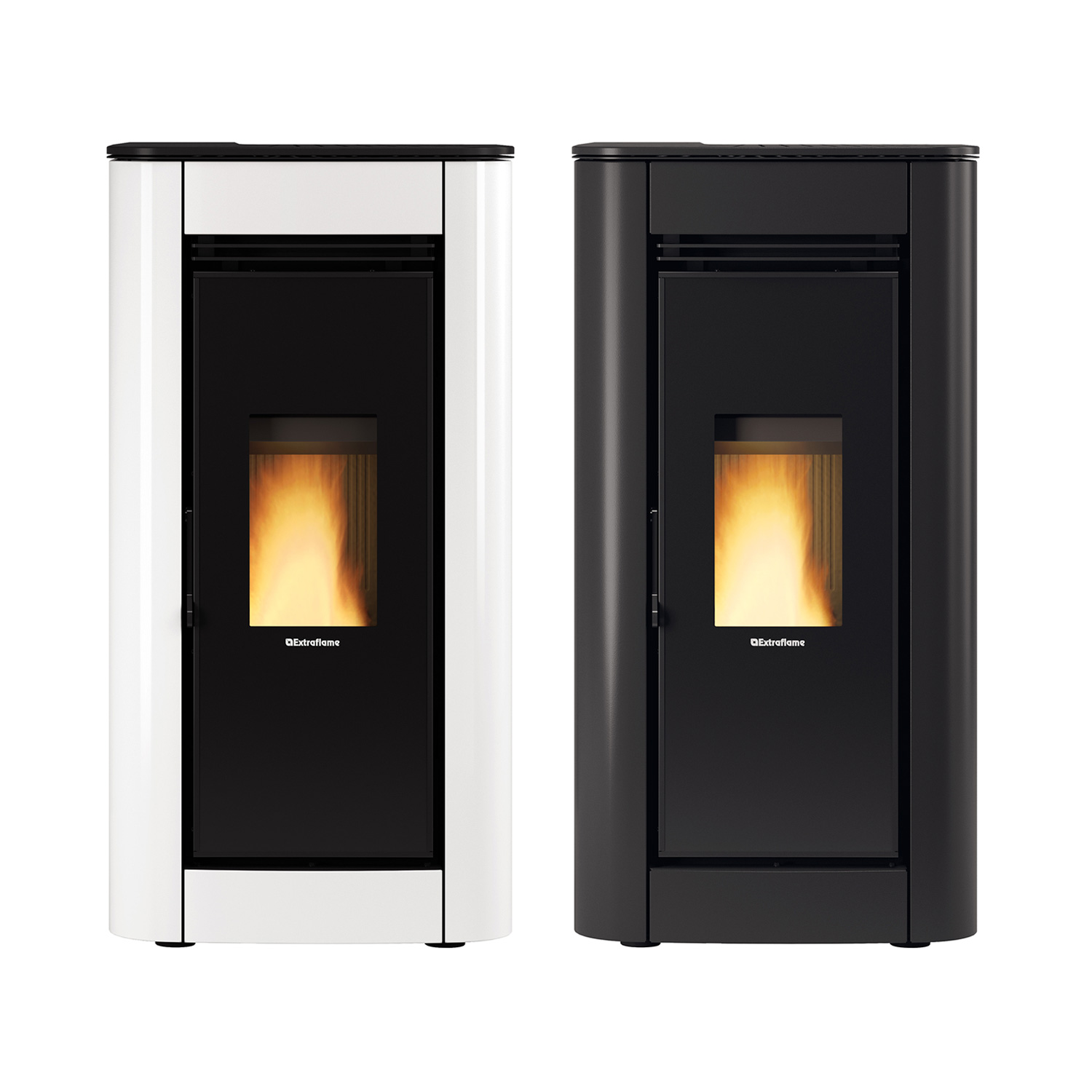 Extraflame Evolution Line Ilary Plus poêle à granulés acier blanc Extraflame Evolution Line Ilary Plus poêle à granulés acier blanc