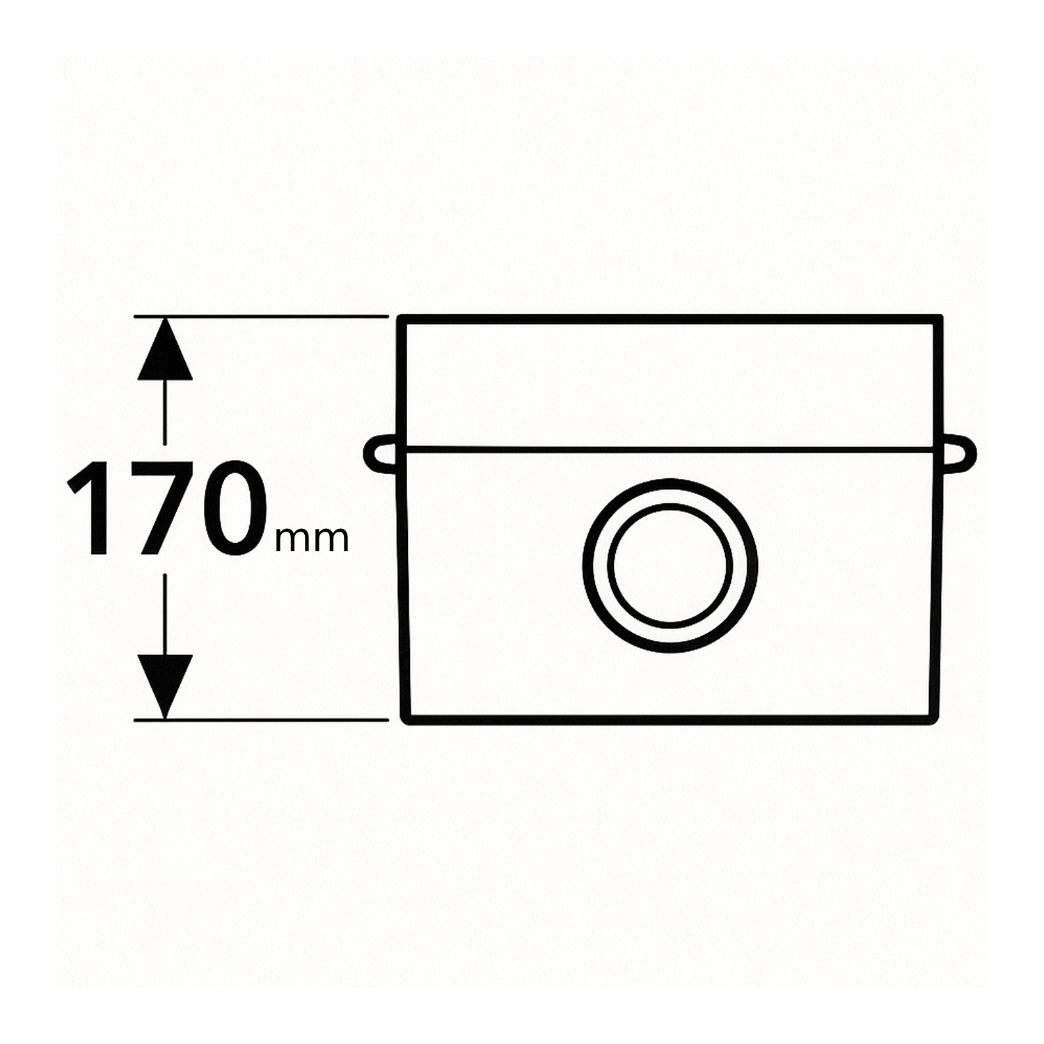 Schiedel pied pour PRIMA PLUS bac à condensats Ø113 mm avec évacuation en bas simple paroi mat