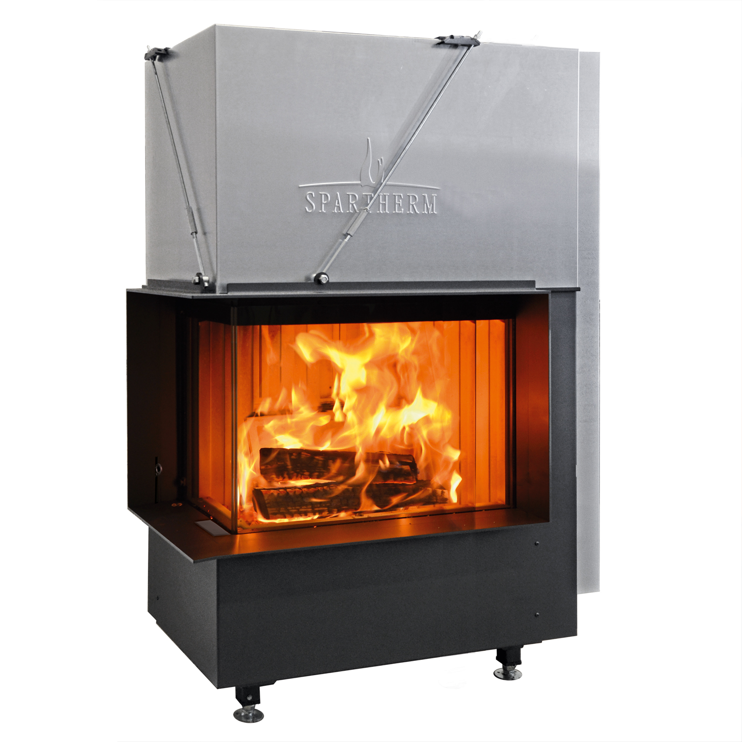 Spartherm Premium Varia-2L-80h Insert de cheminée d'angle RRA Ø 200 mm Spartherm Premium Varia-2L-80h Insert de cheminée d'angle RRA Ø 200 mm