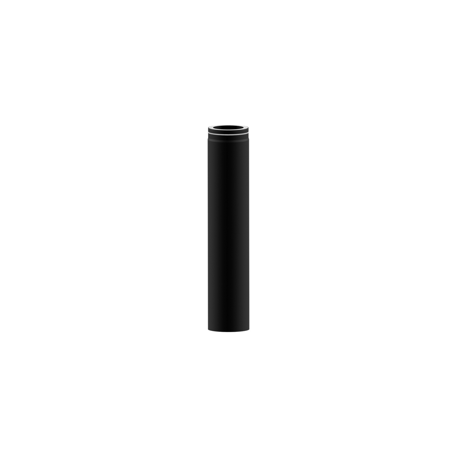 Raik Lifestyle DUO élément de longueur 150mm noir L: 1000mm pour tuyau de fumée / conduit de fumée