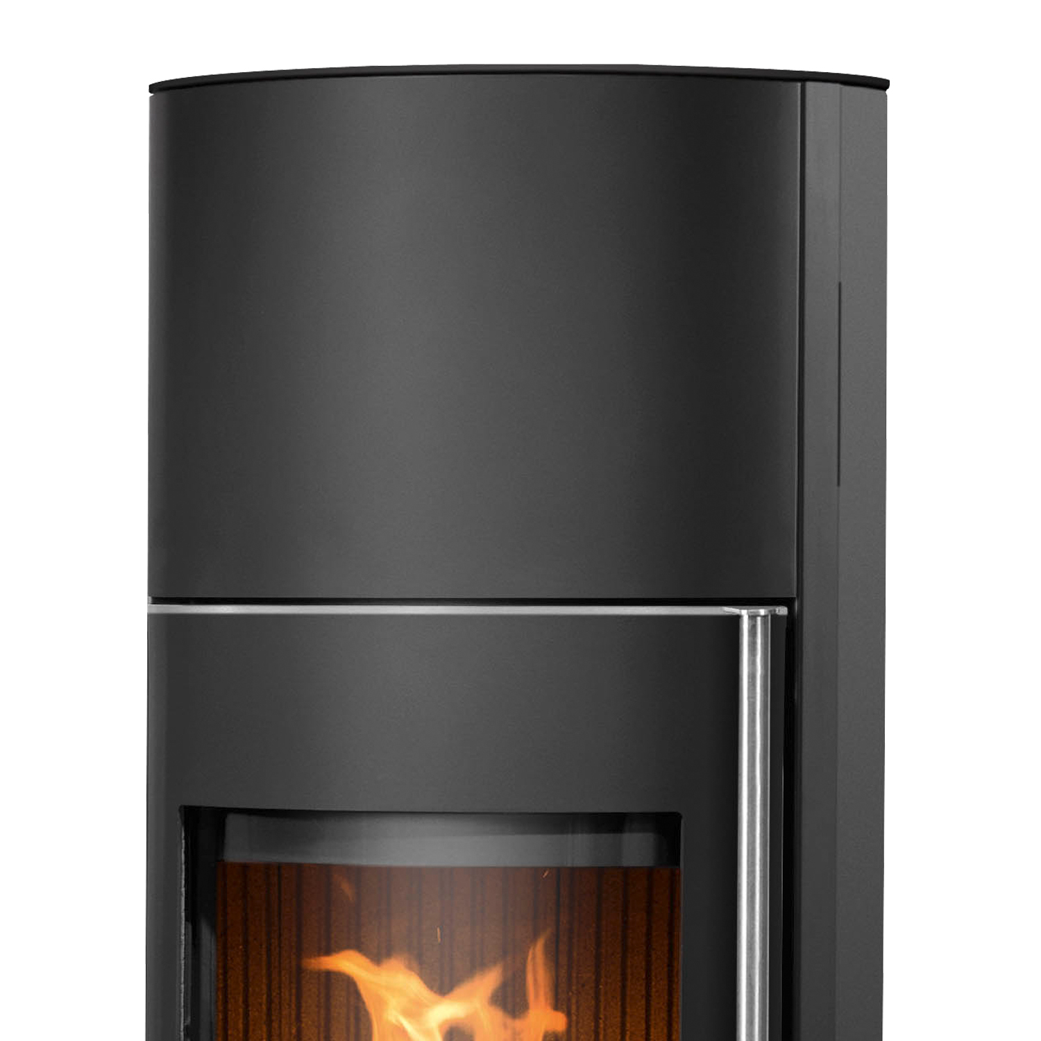 Justus Faro Aqua 2.0 Poêle à bois avec circulation d'eau Acier Noir