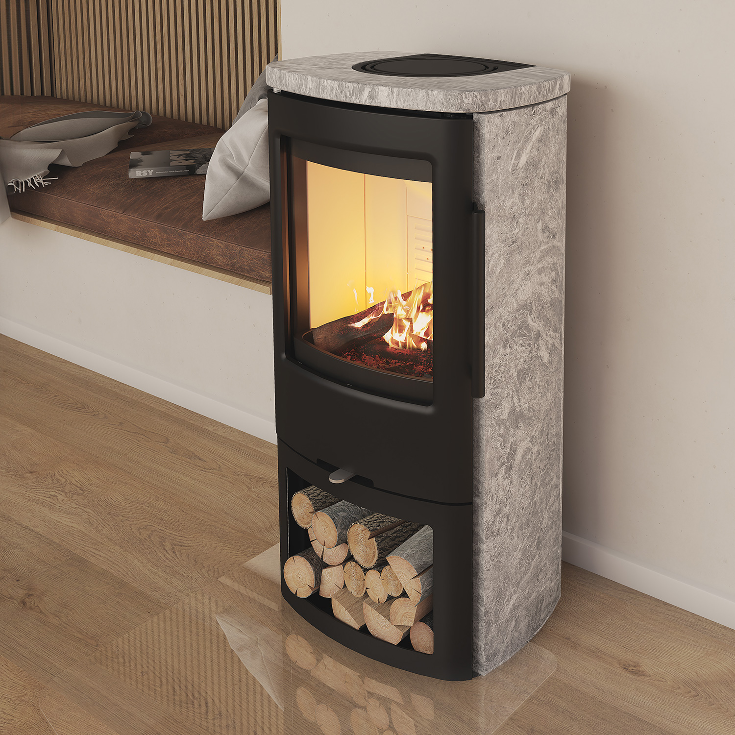 TermaTech TT44S Poêle à bois en stéatite
