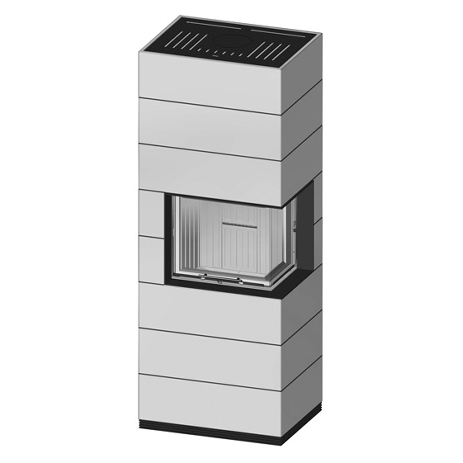 Spartherm kit de cheminée à bois bouilleur SIM 3/3/Varia 2L-55h-4S H2O Nature