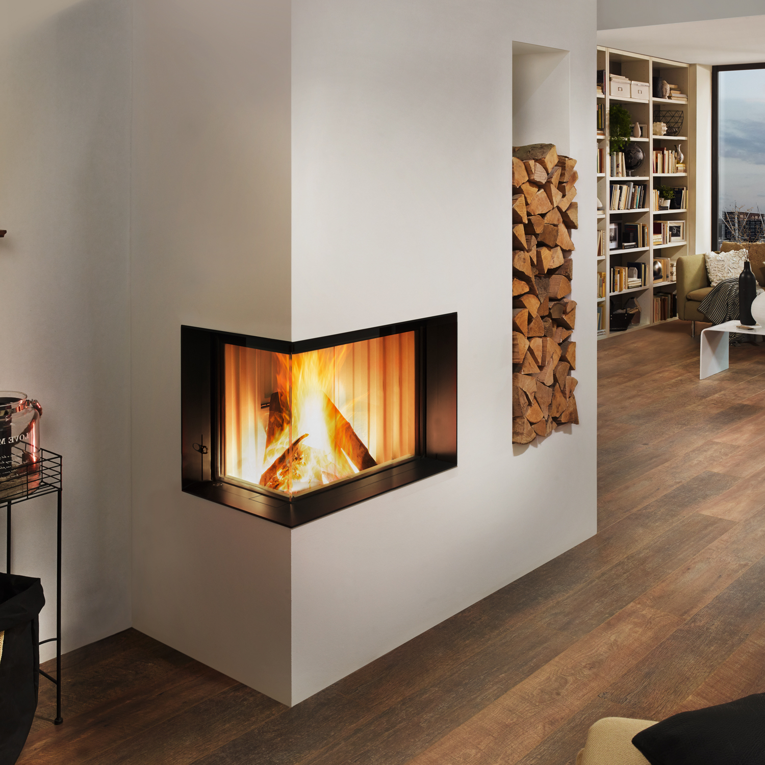 Spartherm Premium Varia-2L-80h Insert de cheminée d'angle RRA Ø 250 mm