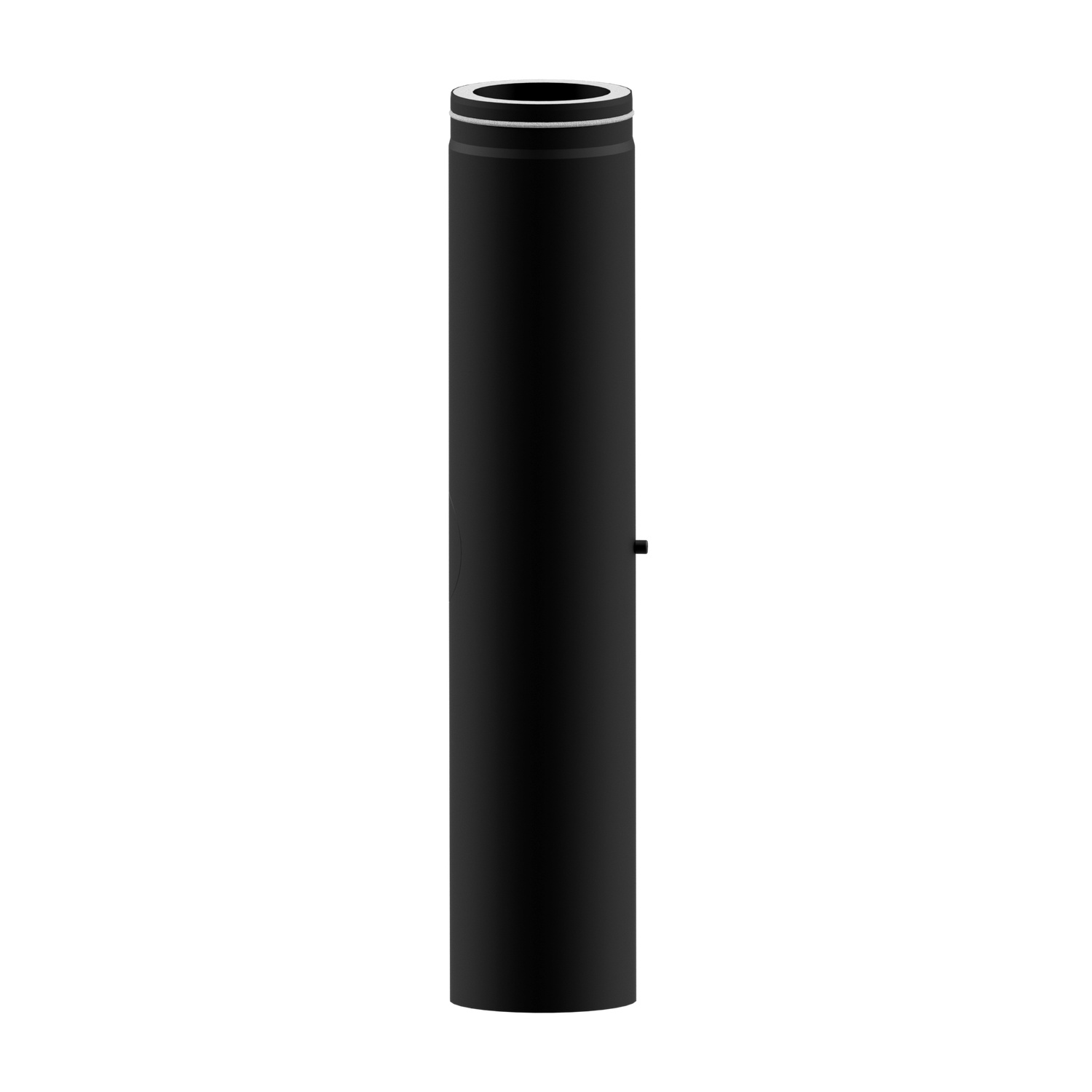 Raik Lifestyle DUO coude de tuyau de fumée 120mm noir L: 1000mm avec porte pour tuyau de fumée / conduit de fumée