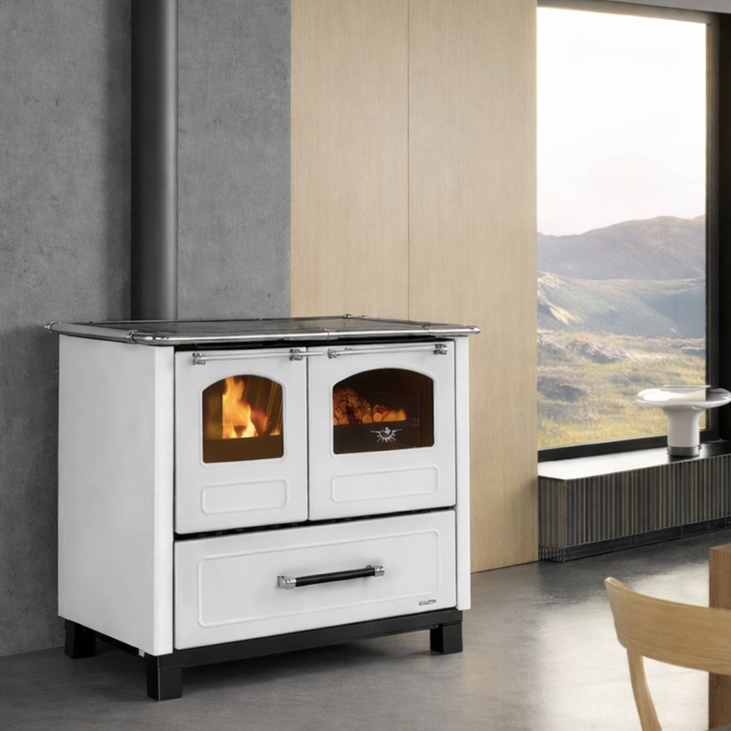 La Nordica FAMILY.16 4,5 - Blanc cuisinière à bois
