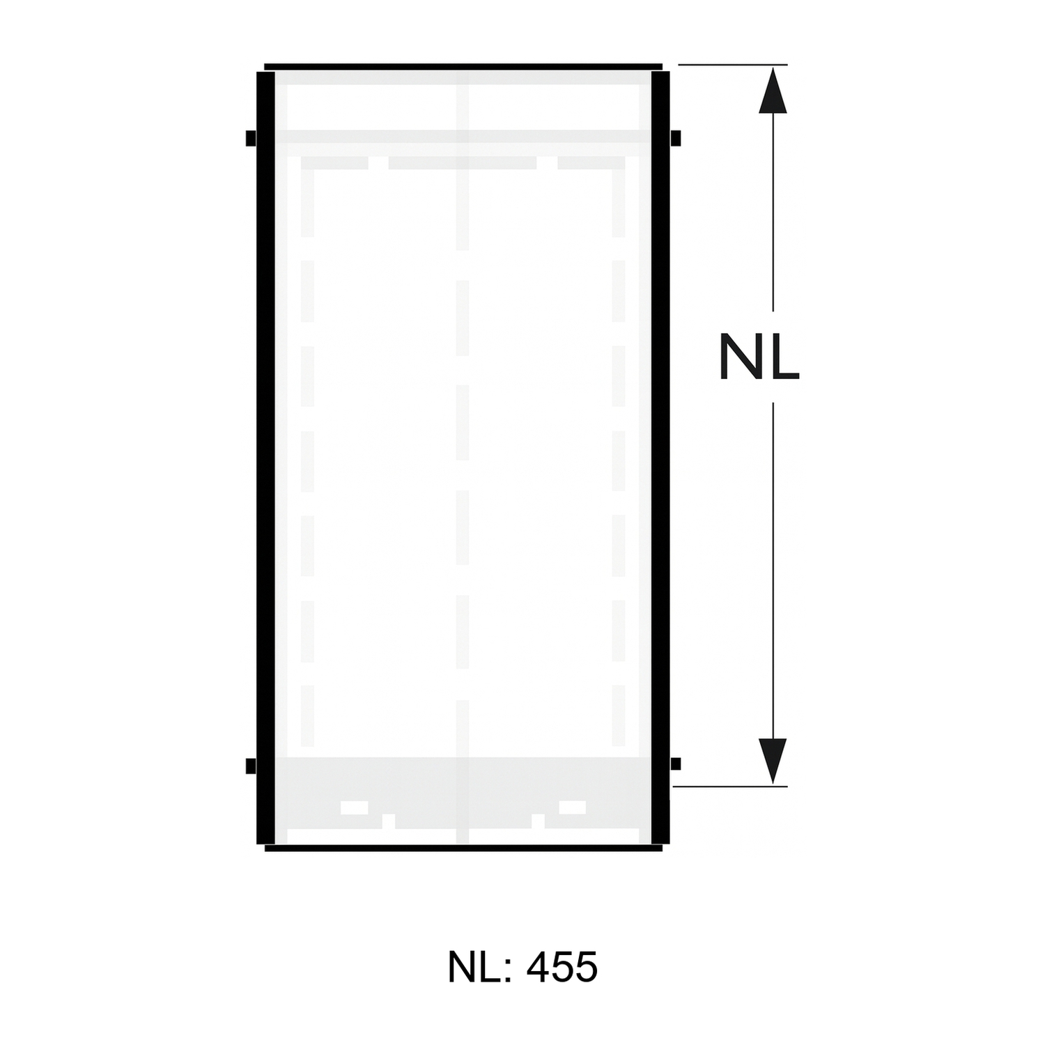 Schiedel ICS élément de conduit 500 mm ICS Ø150 double paroi brillant