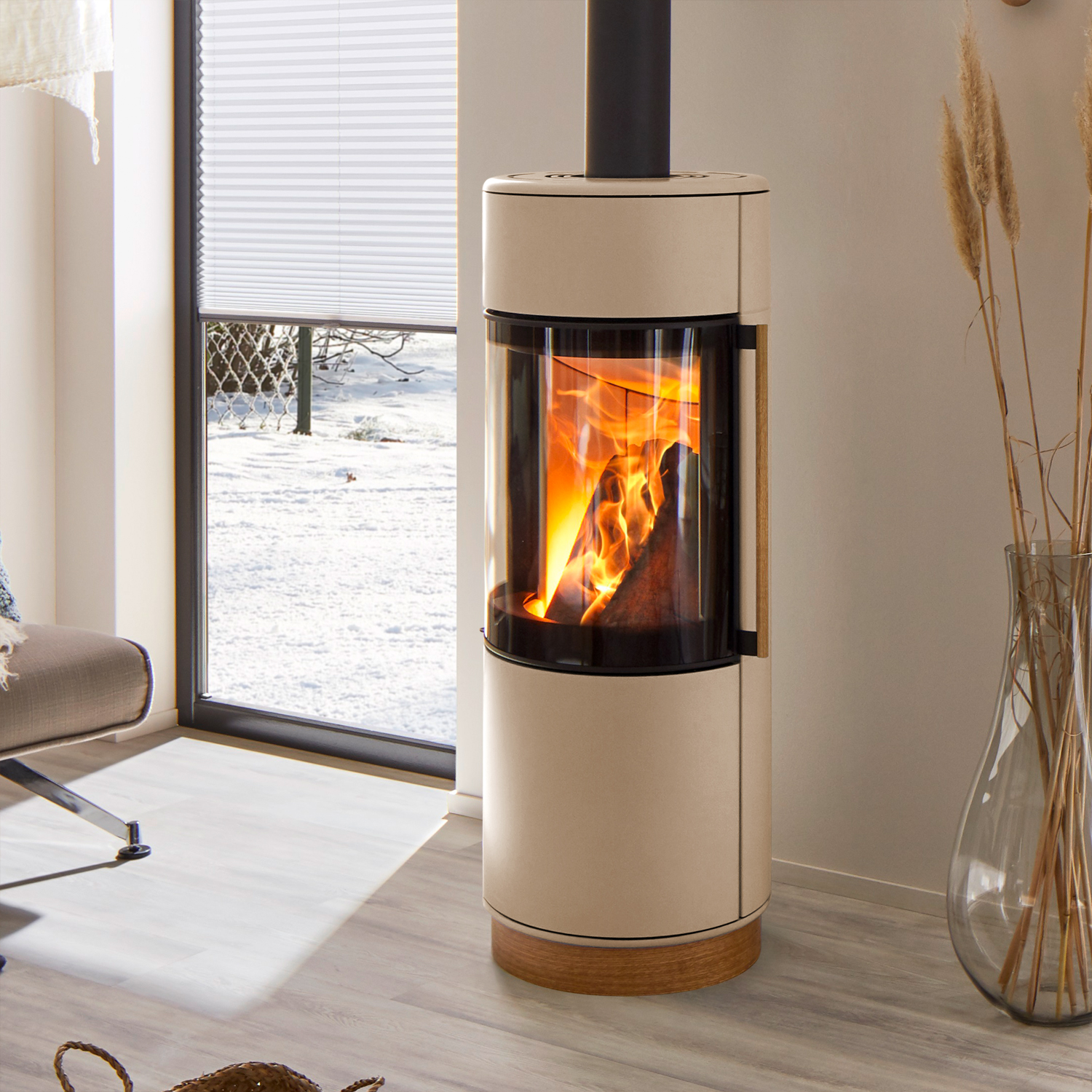 Spartherm Passo XS style Poêle à bois Perle
