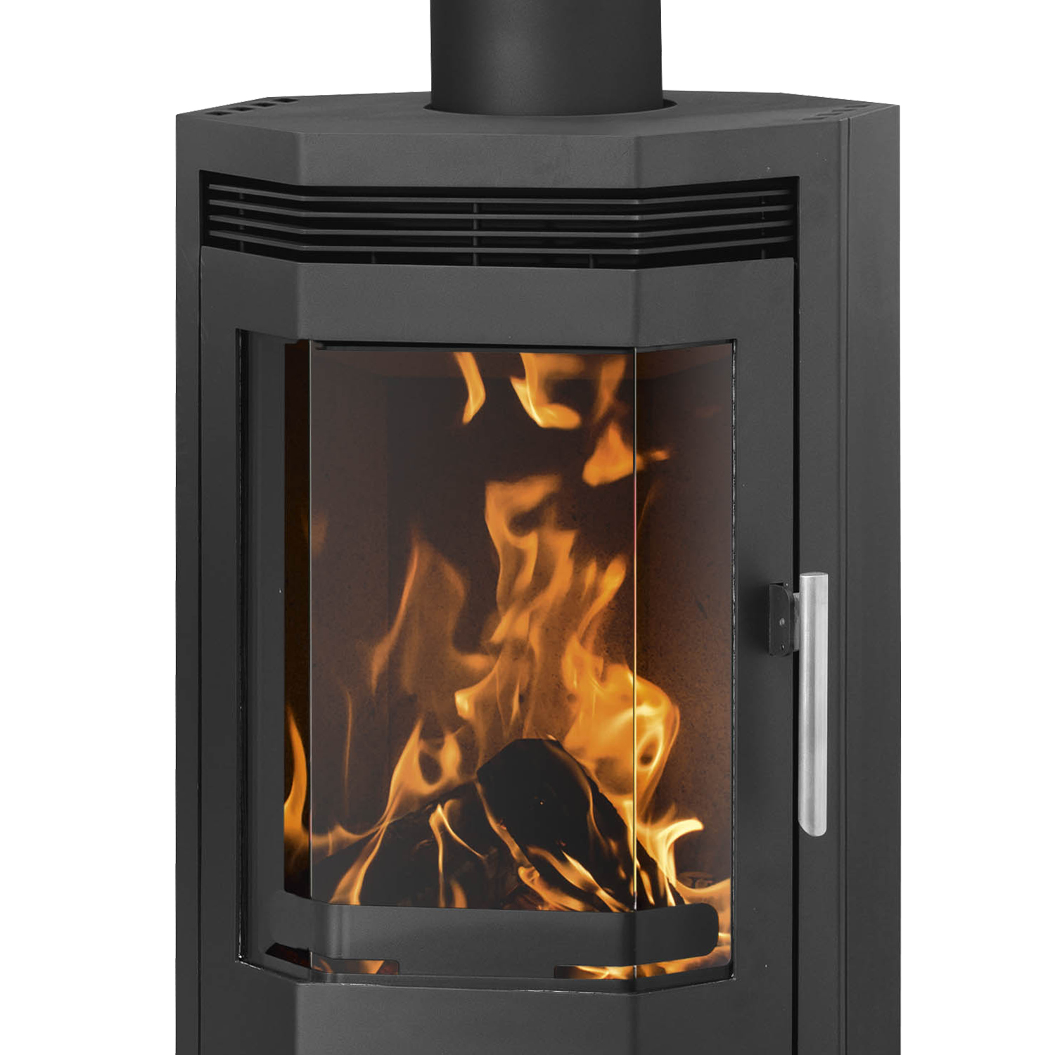 Justus Usedom 5 Poêle à bois en acier noir Justus Usedom 5 Poêle à bois en acier noir