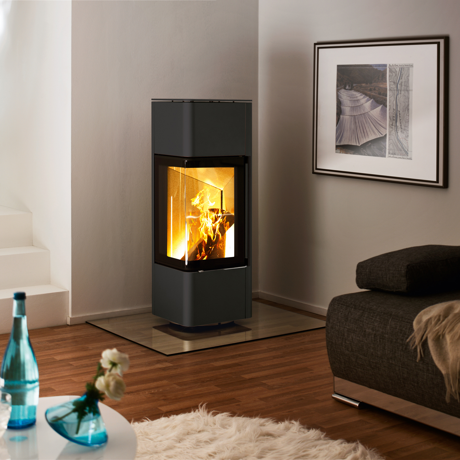 Spartherm Cubo S Poêle à bois Titane