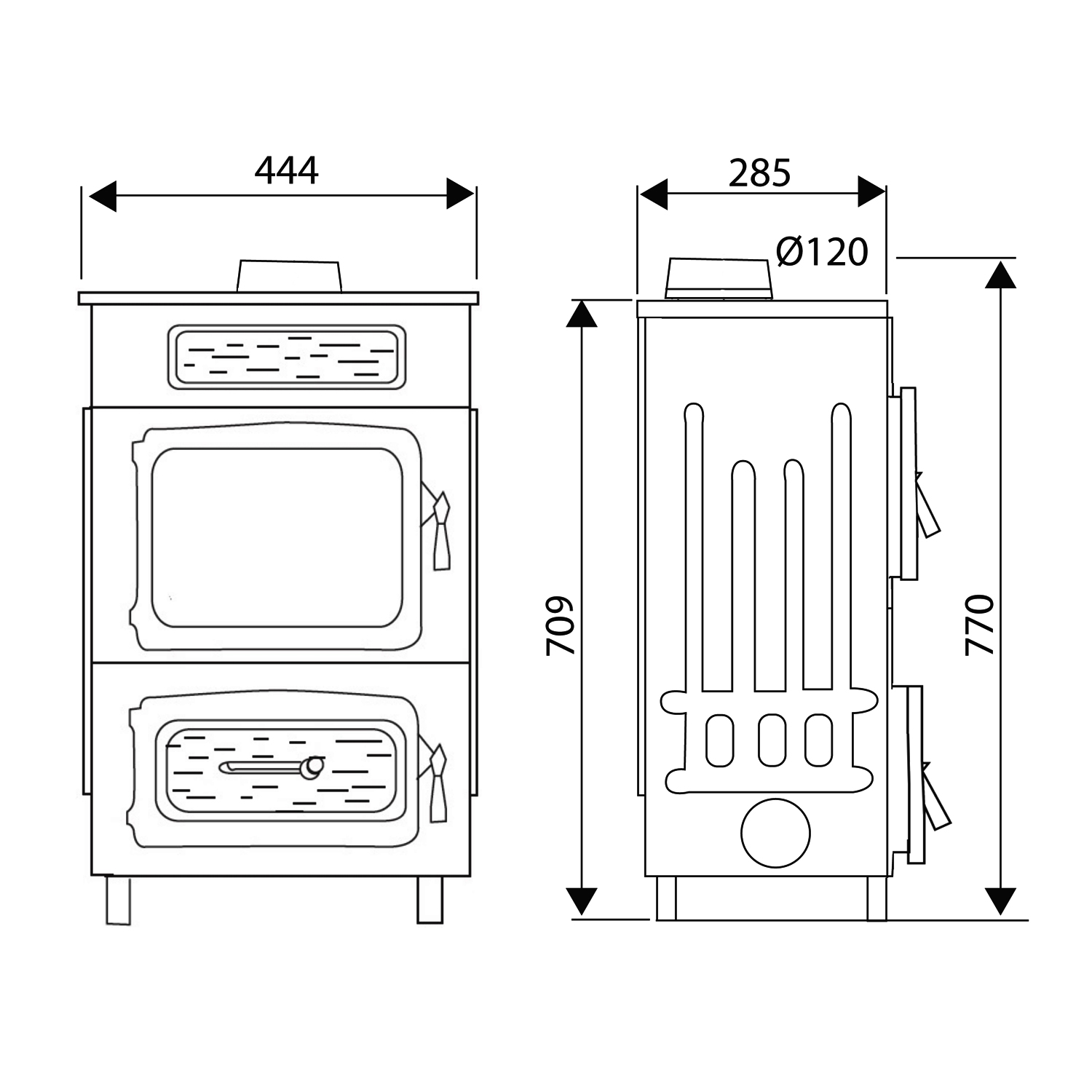 Wamsler 10960F-WO Poêle d’atelier RR haut