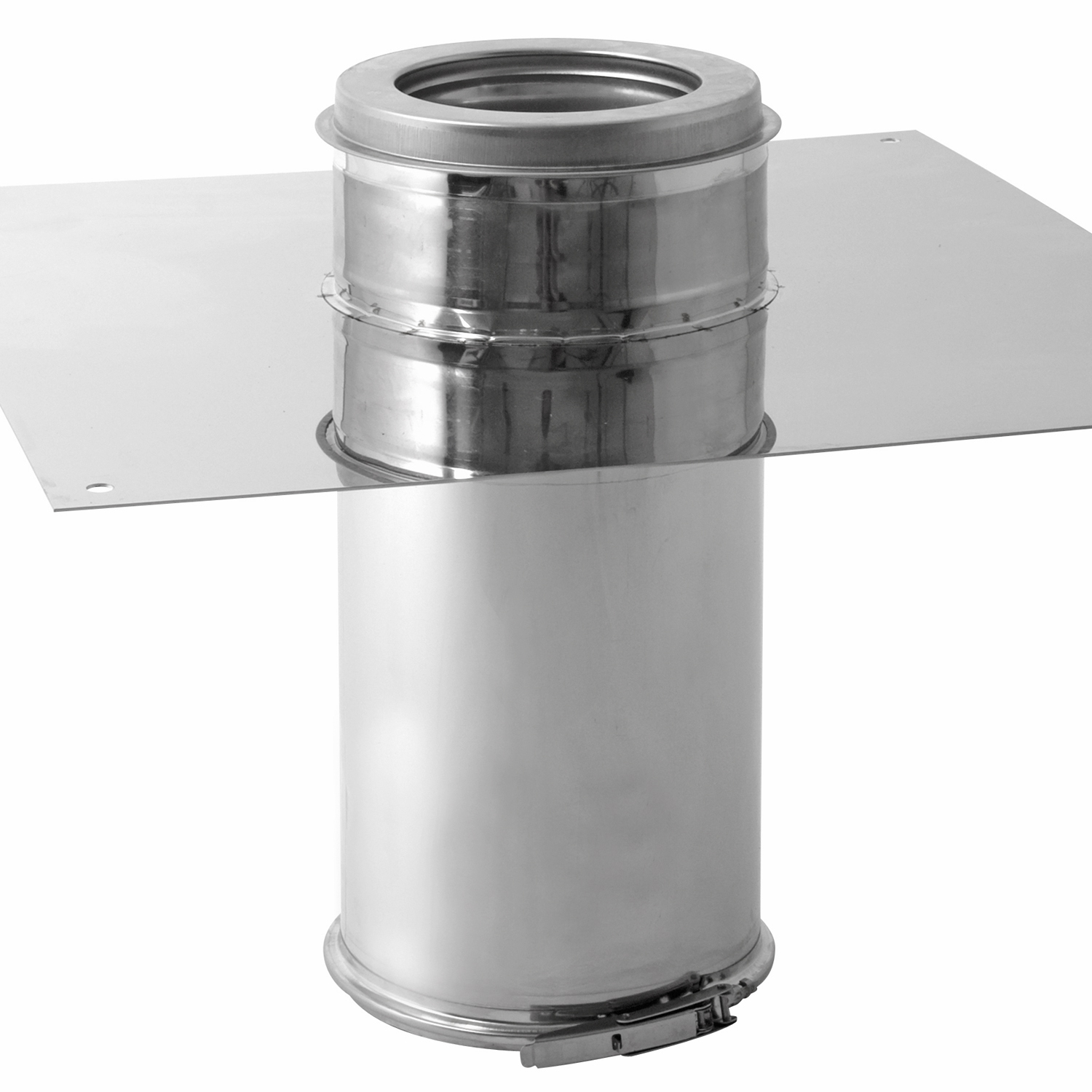 Opsinox conduit de cheminée en acier inoxydable 150 mm traversée de plafond VDO
