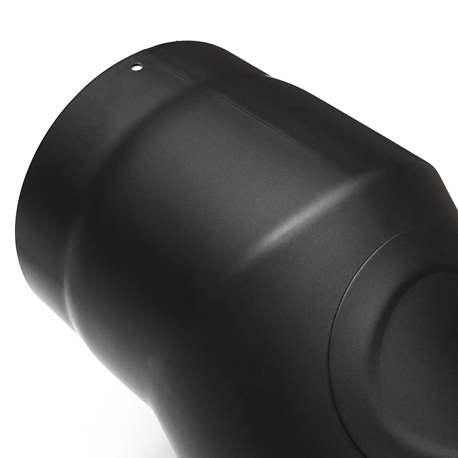 Raik Basic coude de tuyau de fumée 200mm noir 90° avec porte pour tuyau de fumée / conduit de fumée