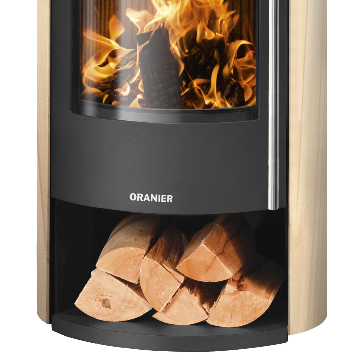 Oranier Polar Neo 6 Poêle à bois Acier Noir / Pierre de sable, DIBt