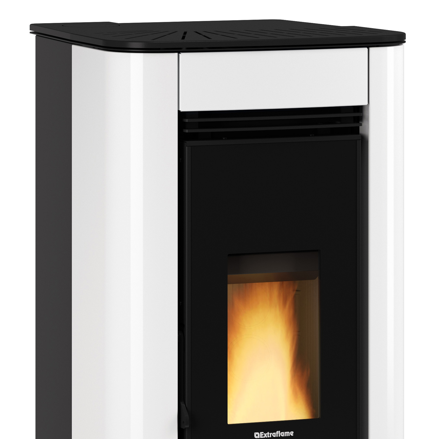 Extraflame Evolution Line Ilary Plus poêle à granulés acier blanc Extraflame Evolution Line Ilary Plus poêle à granulés acier blanc
