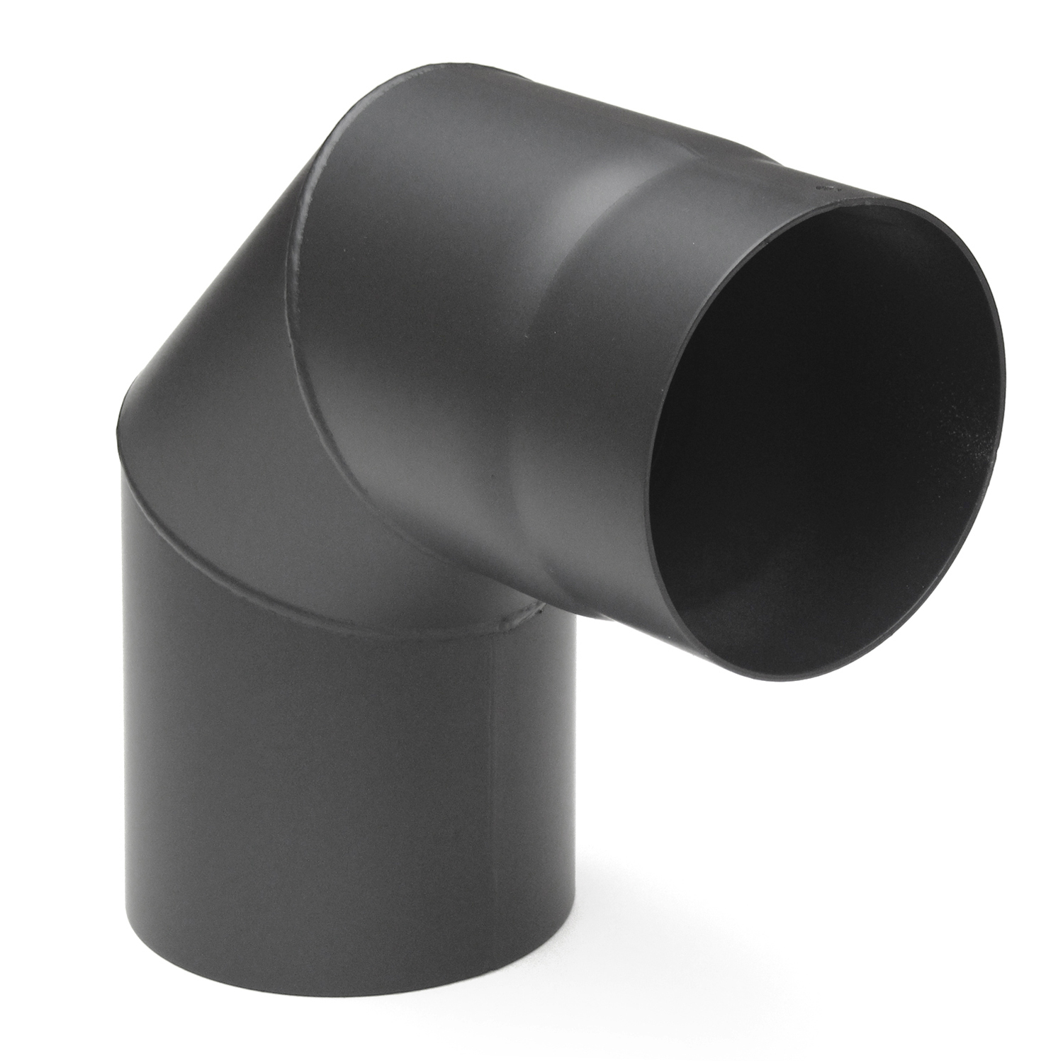 Coude de conduit de fumée Raik / Tuyau de poêle 120 mm - 90° gris fonte
