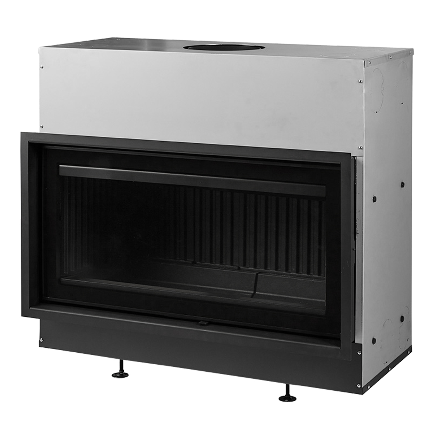 Dovre Vista 901C/V2 insert de cheminée à bois avec lamelles en fonte dans le foyer