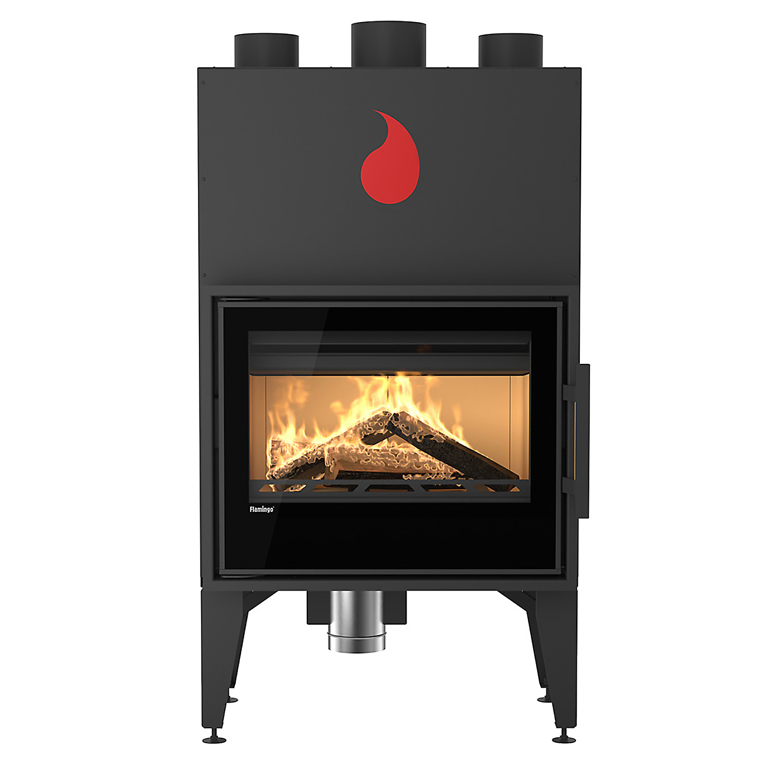 Insert de cheminée HS Flamingo M9 Acier Noir Automatique