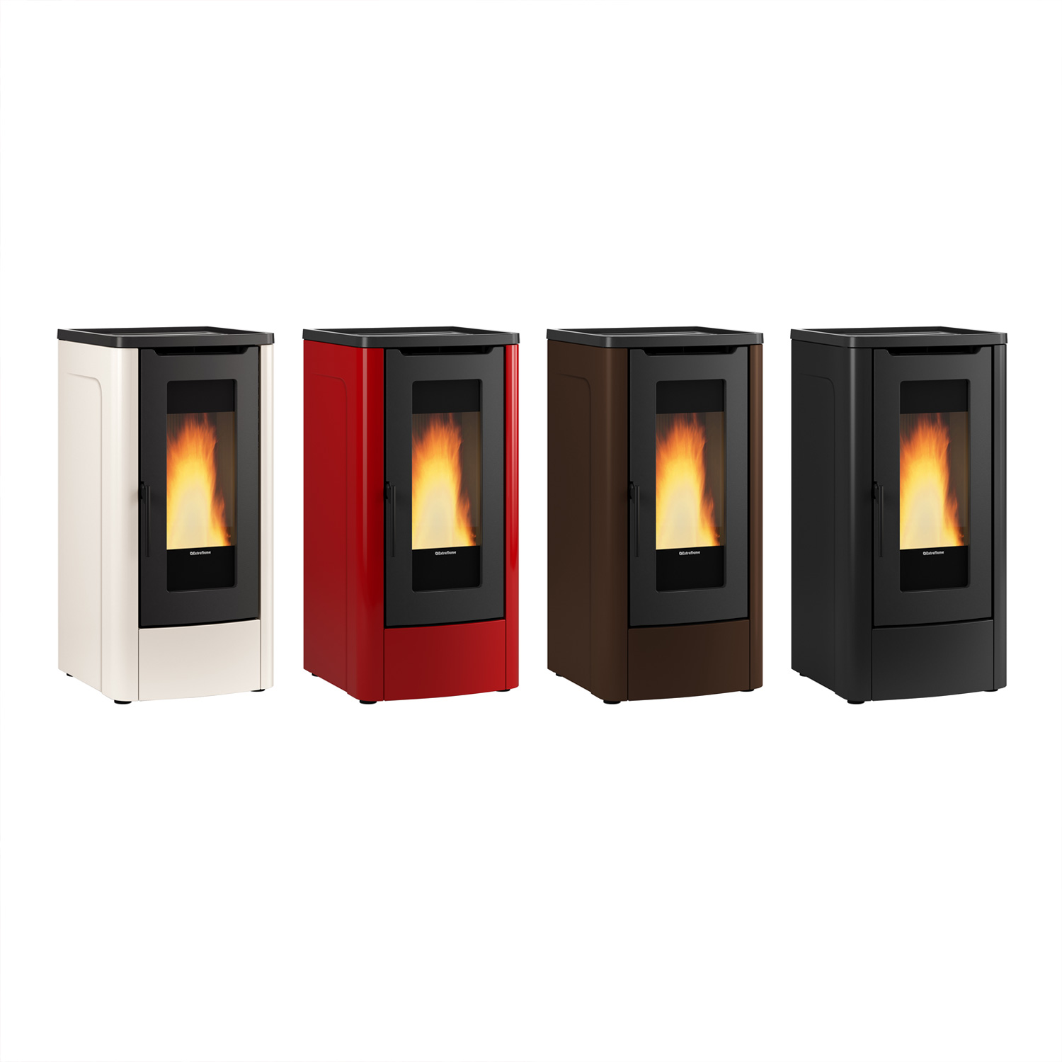 Extraflame Dahiana Plus VFS poêle à granulés acier noir