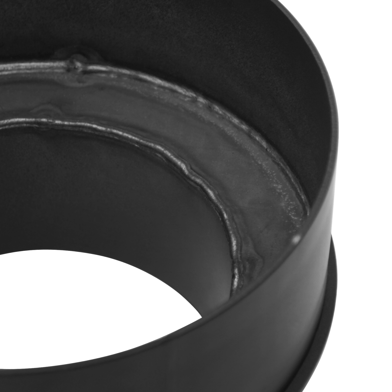 Extension de tuyau de poêle / conduit de fumée droite 150mm - 250mm noir