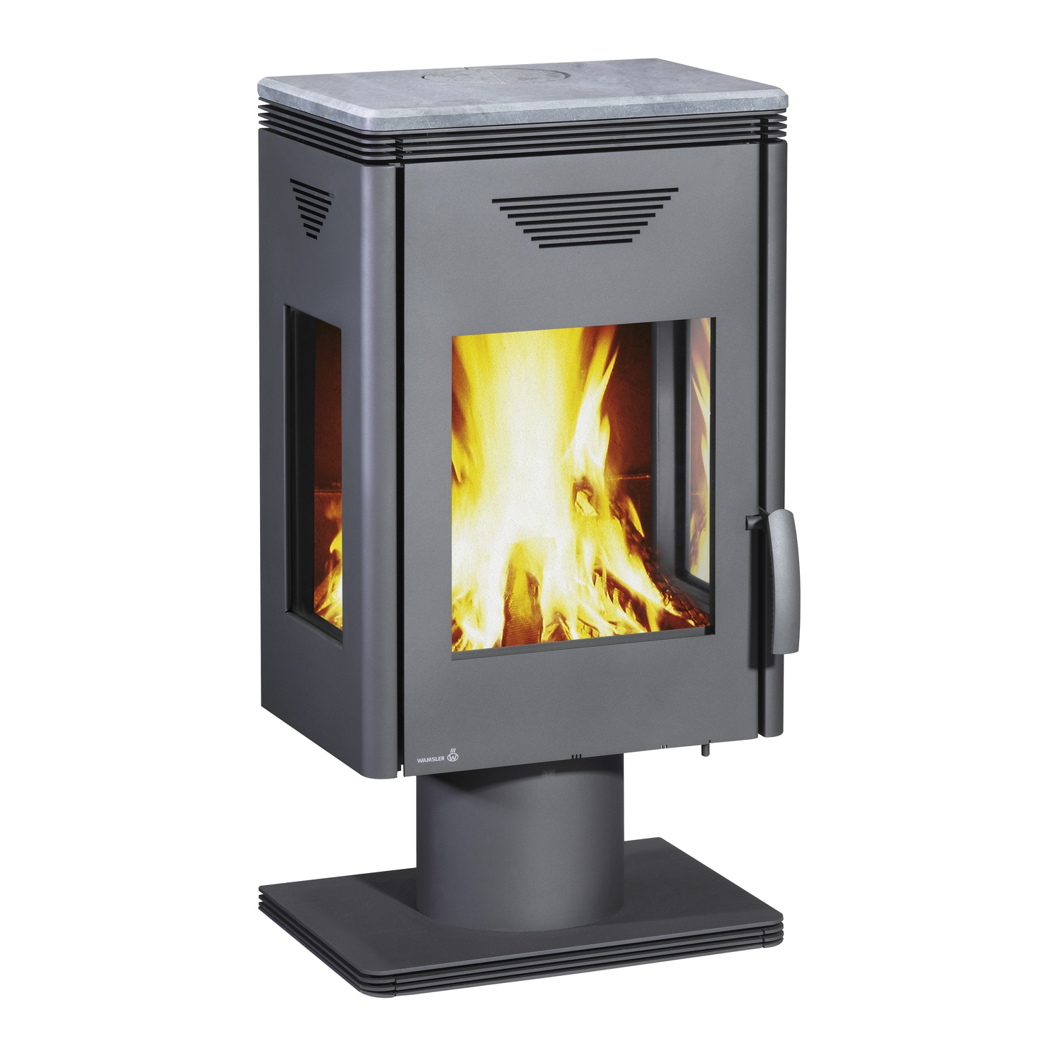 Wamsler poêle à bois « Trion » gris