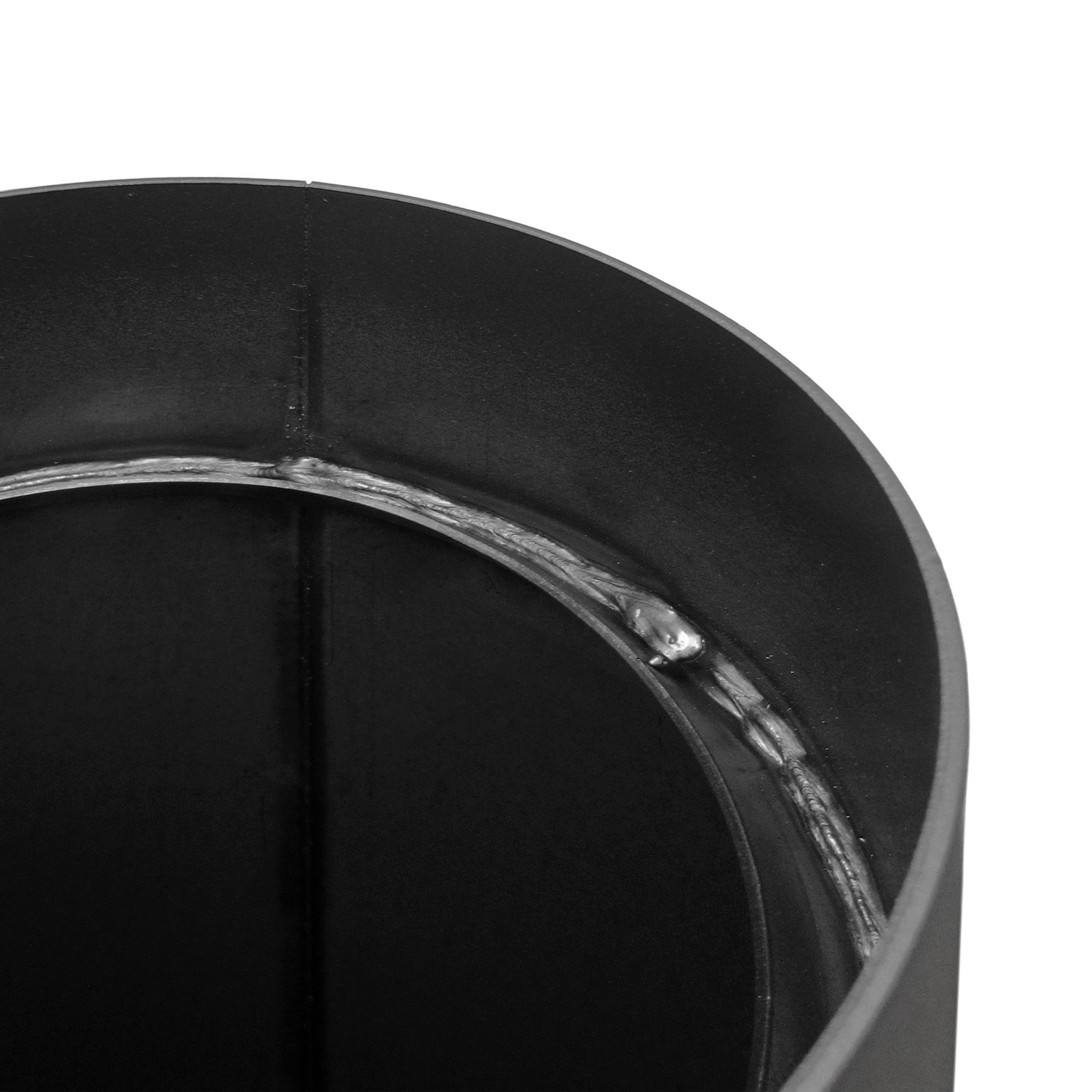 Raik Basic élément de longueur 150mm noir L: 500mm avec DK, porte, KR pour tuyau de fumée / conduit de fumée