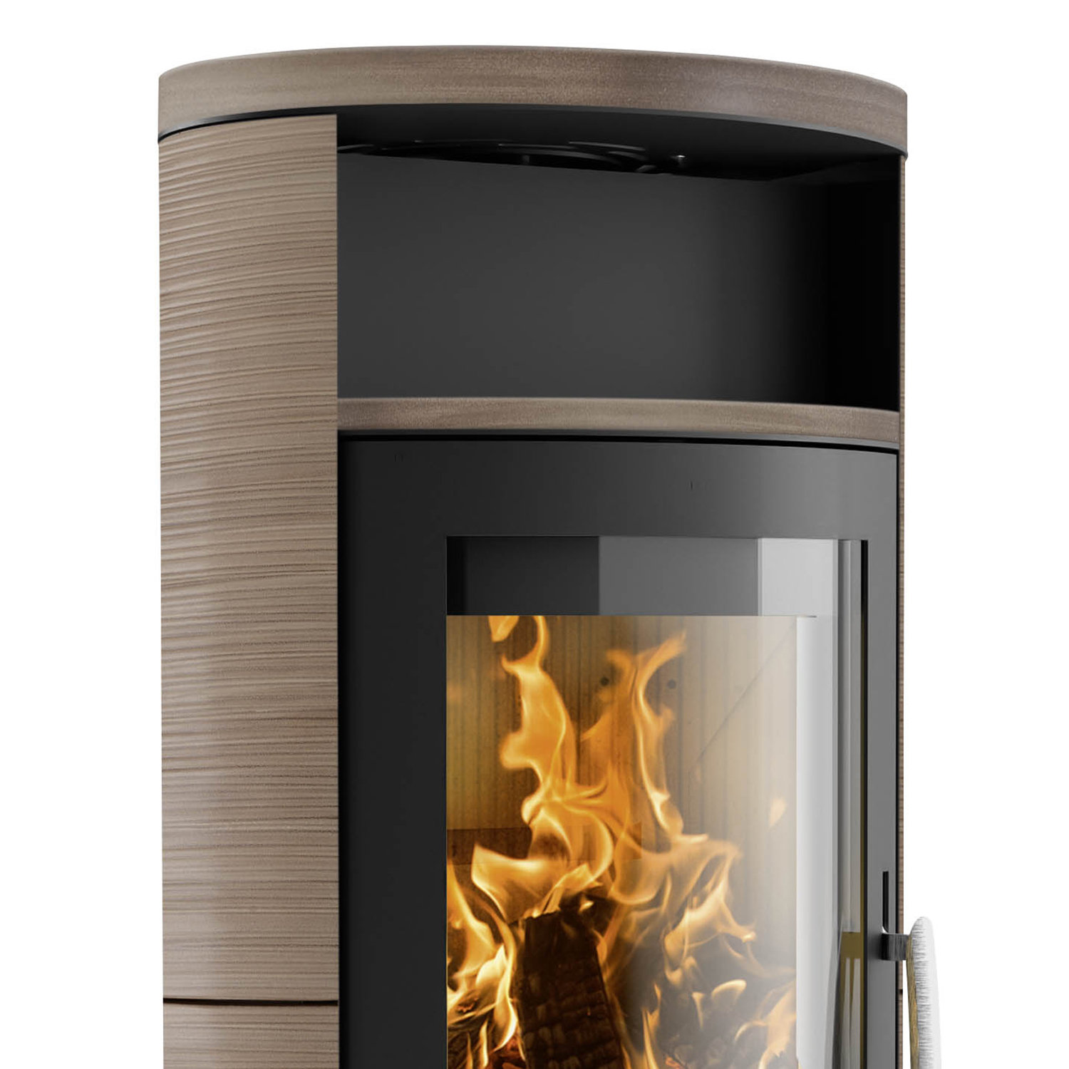 Oranier Polar 7 2.0 Poêle à bois Acier Noir / Céramique Grappa
