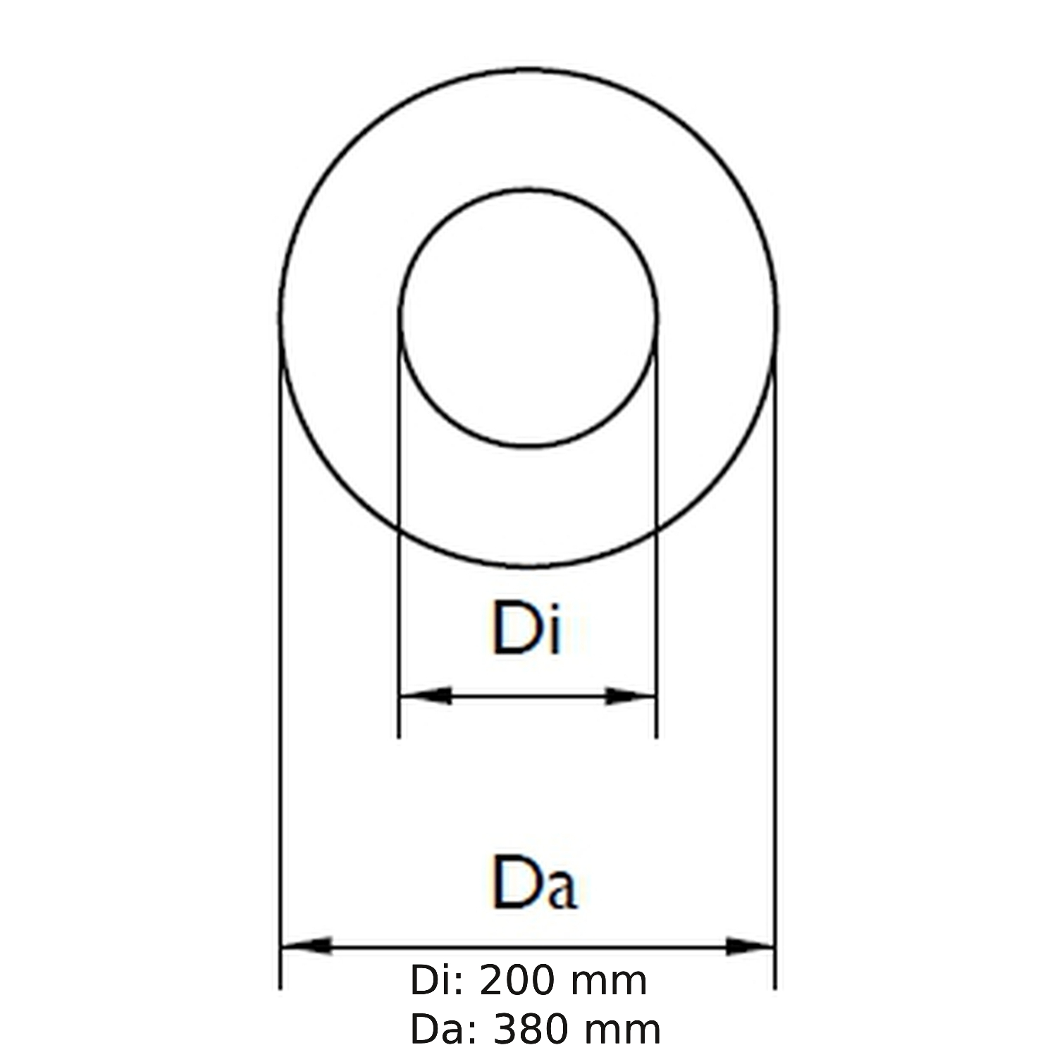 Schiedel paroi et traversée de plafond ronde Ø150 mm L=1000 mm brillante