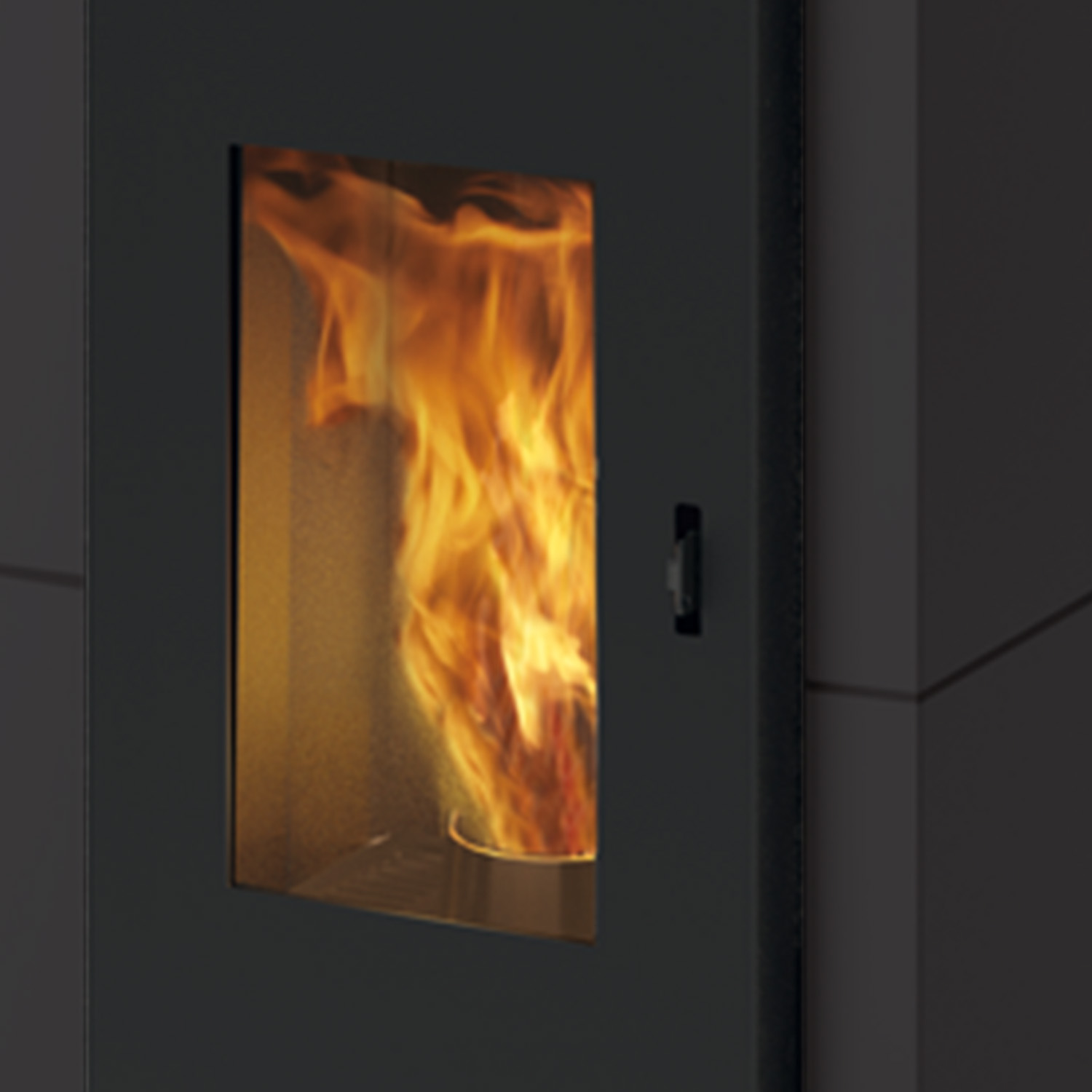 EK63 Zone 80 Evo poêle à granulés acier noir mat