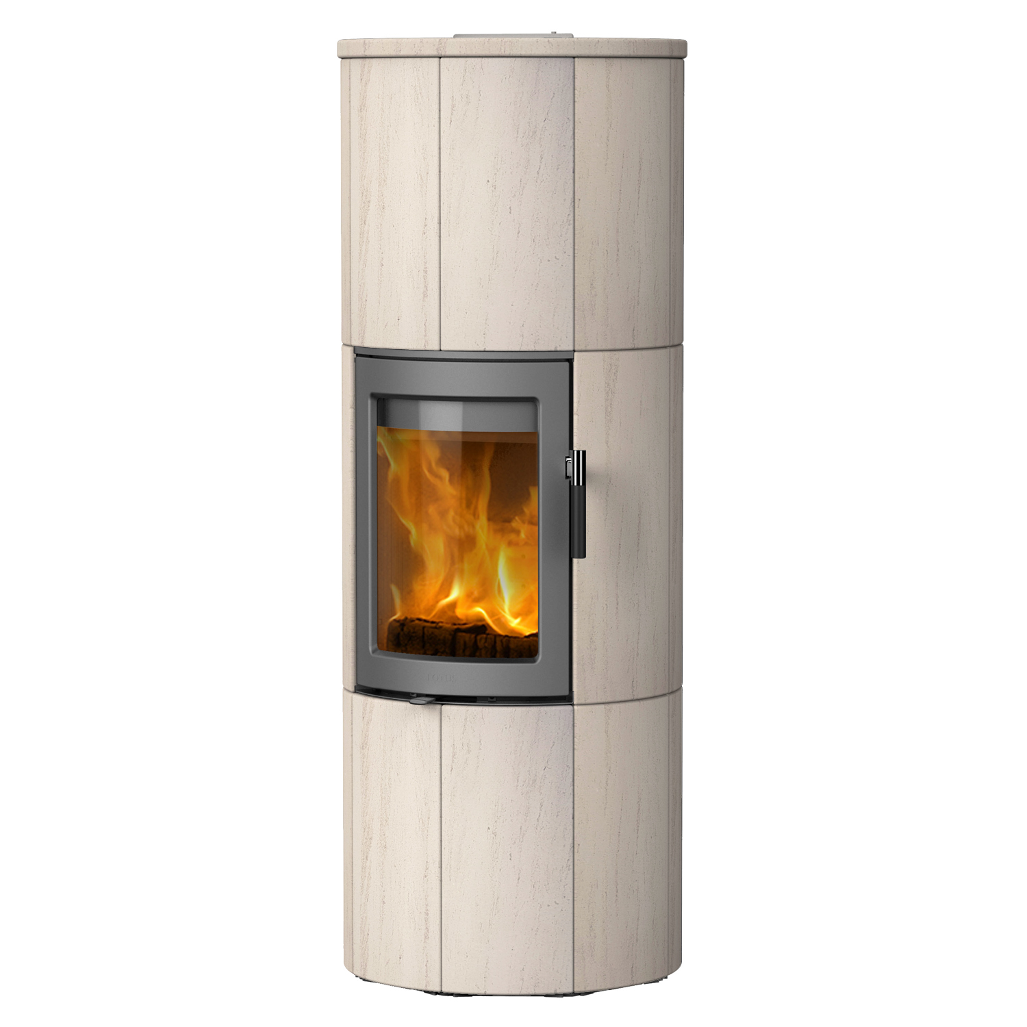 Poêle à bois Lotus Maestro 152 Gris/Calcaire, sortie de fumée arrière