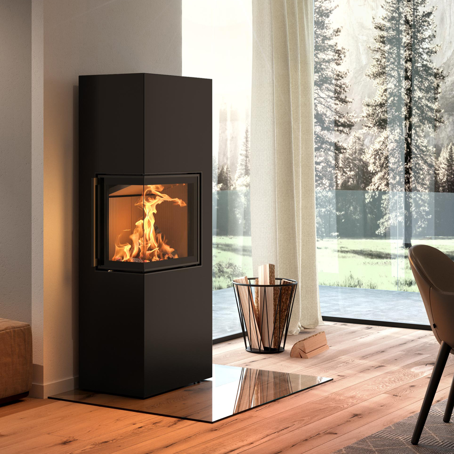Spartherm Lungo 2L Poêle à bois Nero