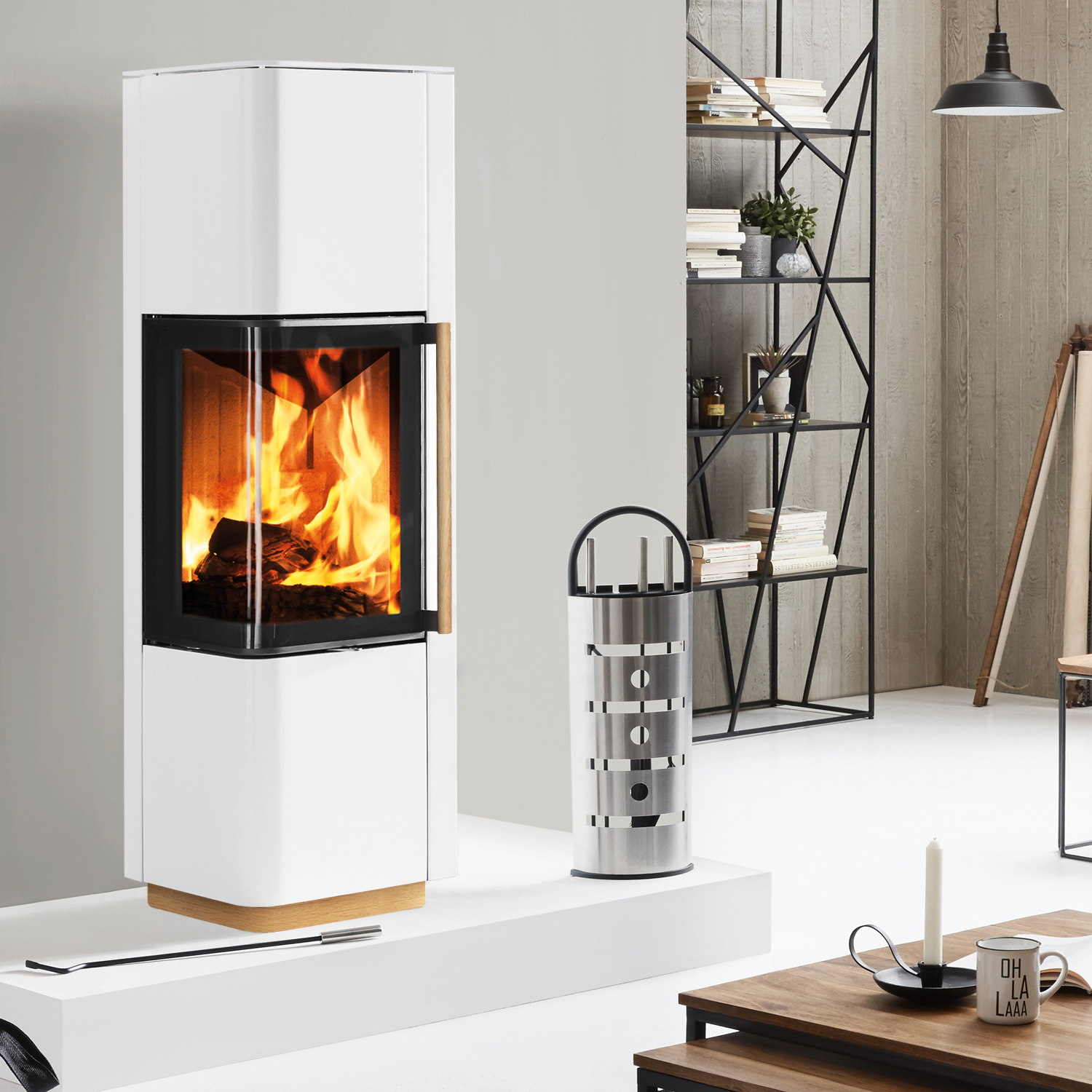 Poêle à bois Spartherm Cubo L style Blanc