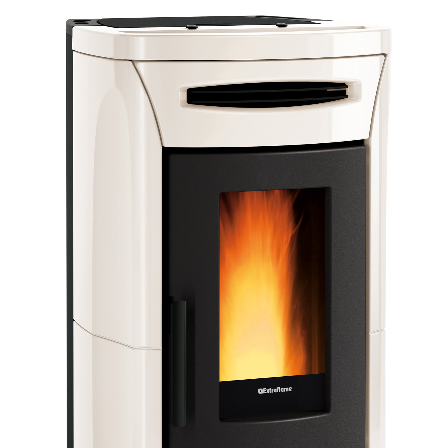 Extraflame Evolution Line Fiandra Idro EVO Poêle à granulés bouilleur Majolika Panna