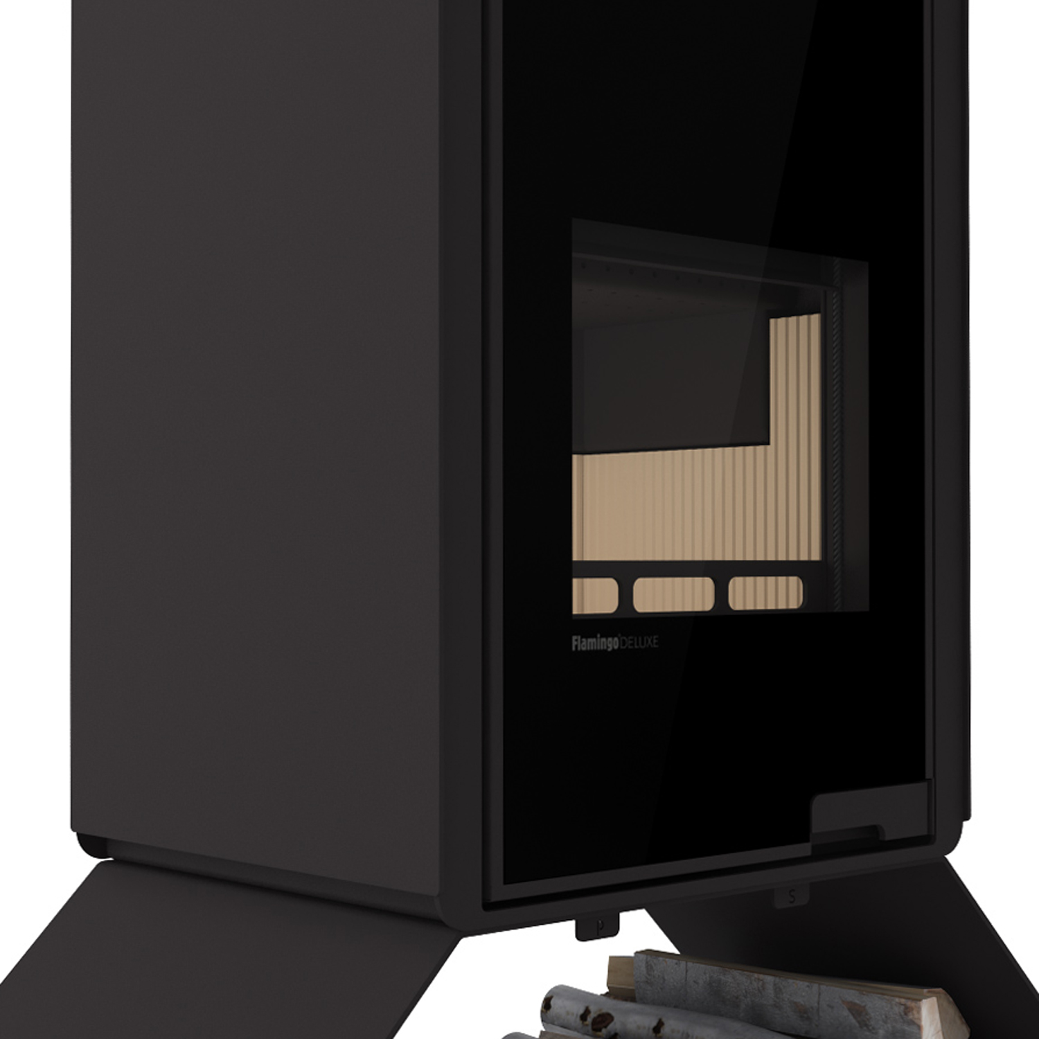 Poêle à bois HS Flamingo Deluxe Senai Noir
