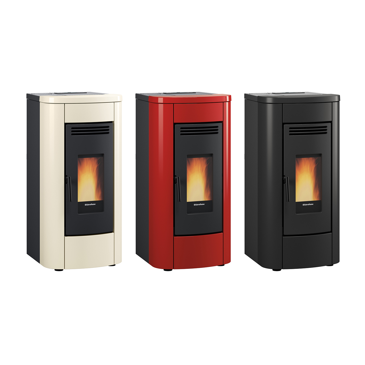 Extraflame Klaudia Plus Poêle à granulés Acier Bordeaux