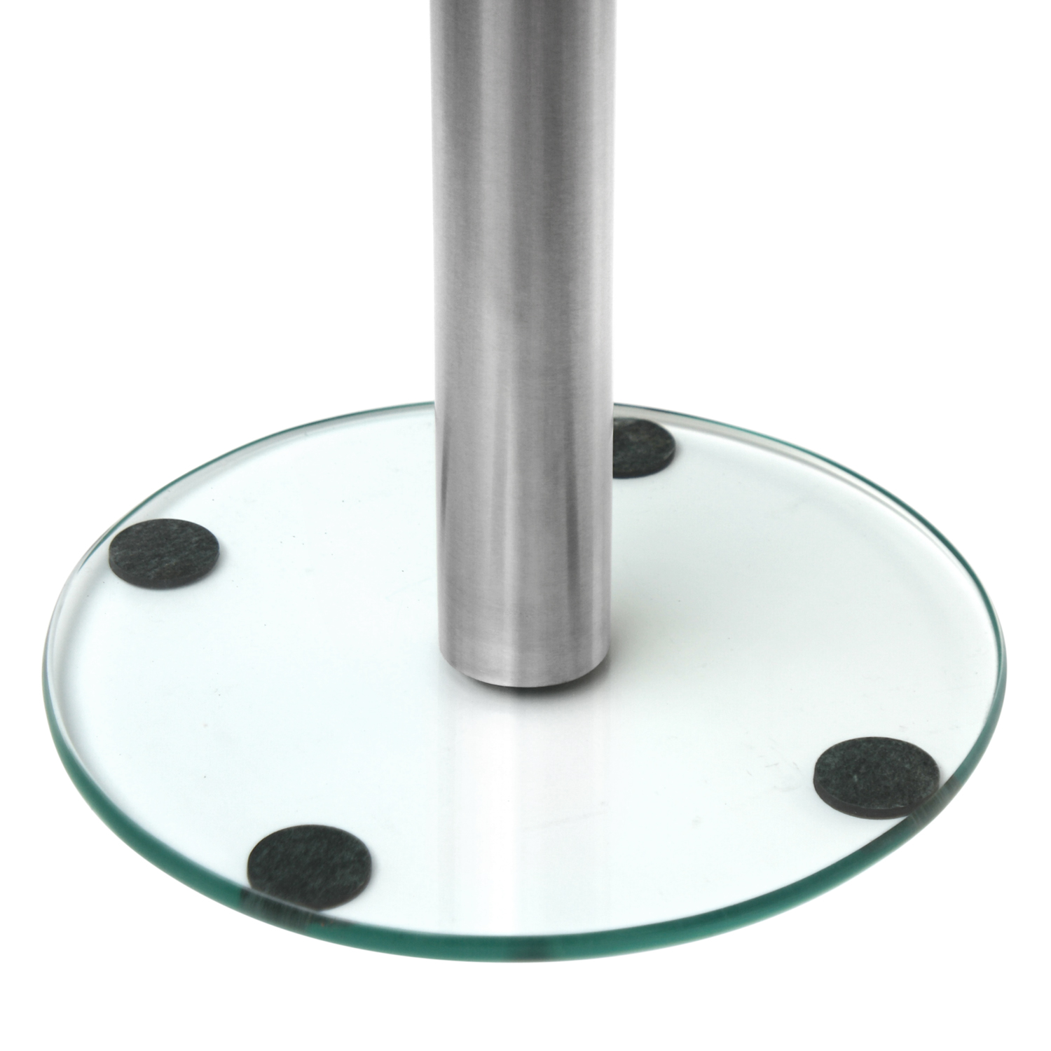 Ensemble d'outils de cheminée Cajus, 4 pièces, en acier inoxydable avec socle en verre, 66 cm