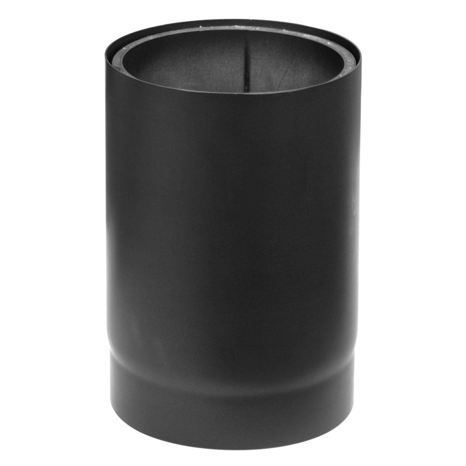 Raik Izoker élément de longueur 150mm noir double paroi L: 250mm pour tuyau de fumée / conduit de fumée