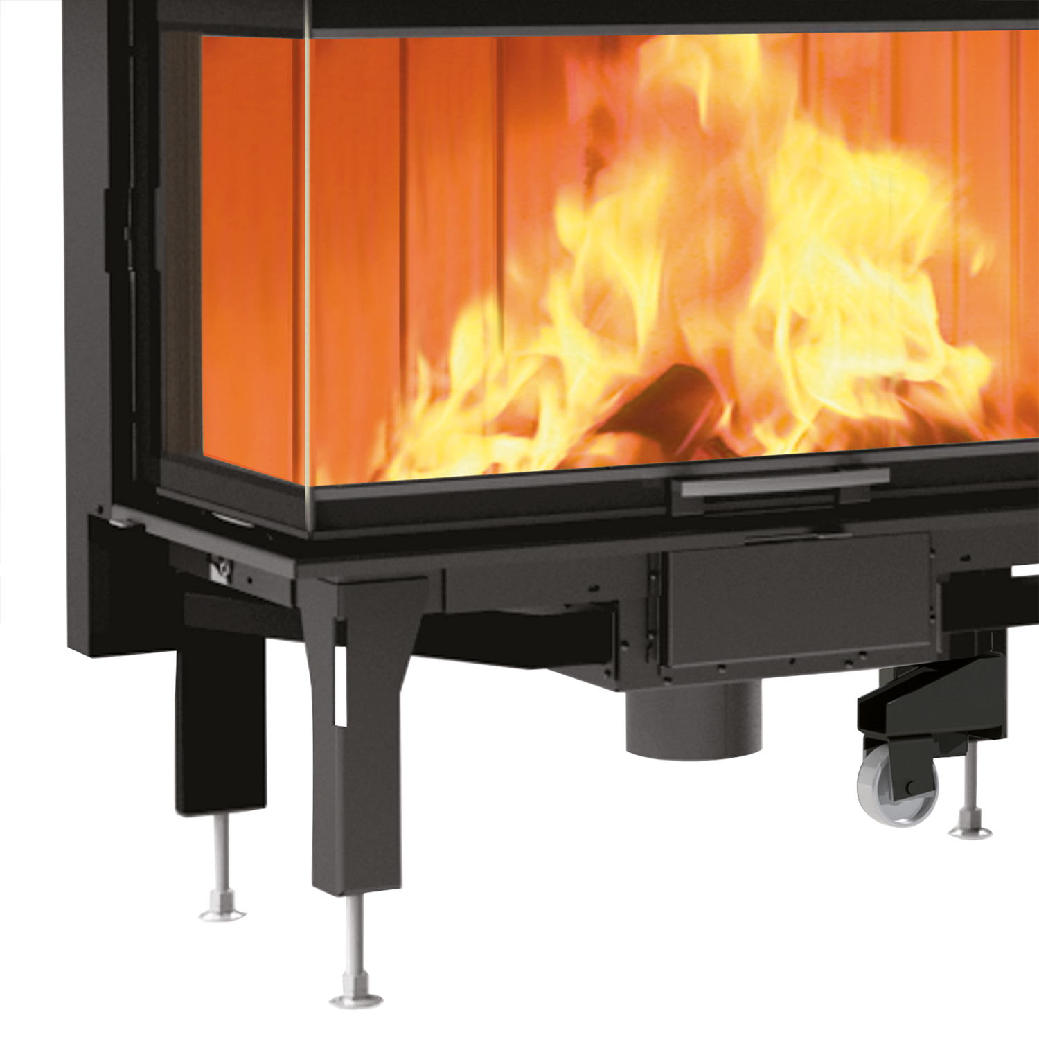 Edilkamin Windo2 95 insert de cheminée porte droite