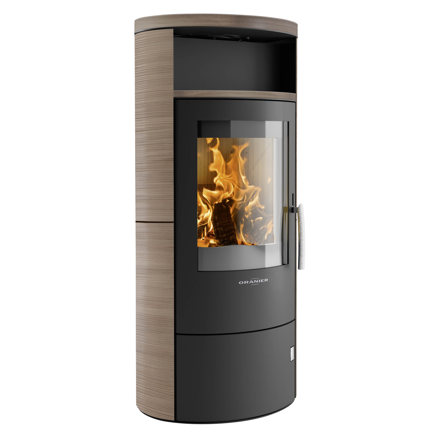 Oranier Polar 7 2.0 Poêle à bois Acier Noir / Céramique Grappa
