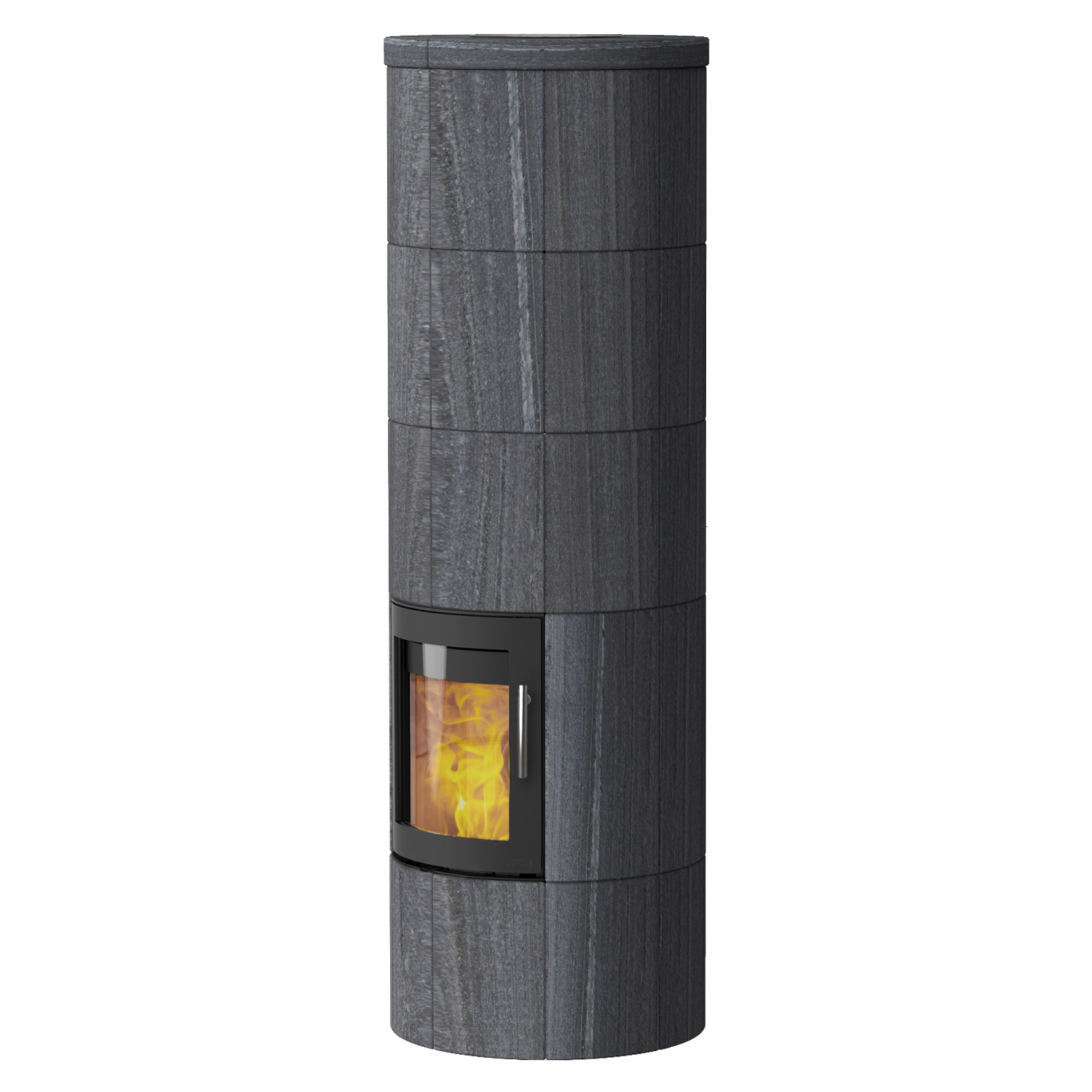 Lotus M3 poêle à bois Noir/ Indian Night, sortie de fumée arrière