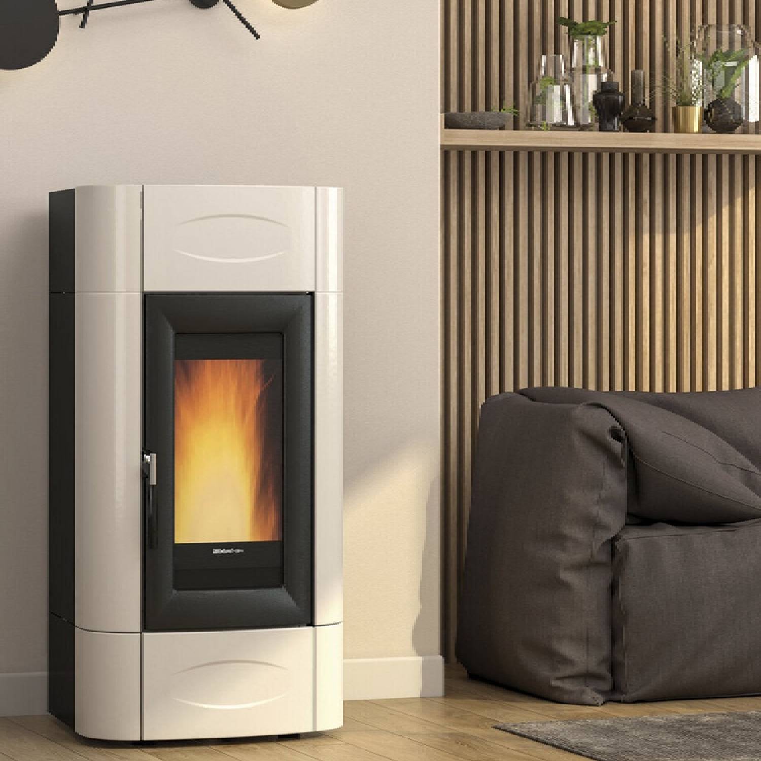 Extraflame ISIDORA IDRO H20 5.0 EVO - Ivoire poêle à granulés bouilleur EVOLUTION LINE