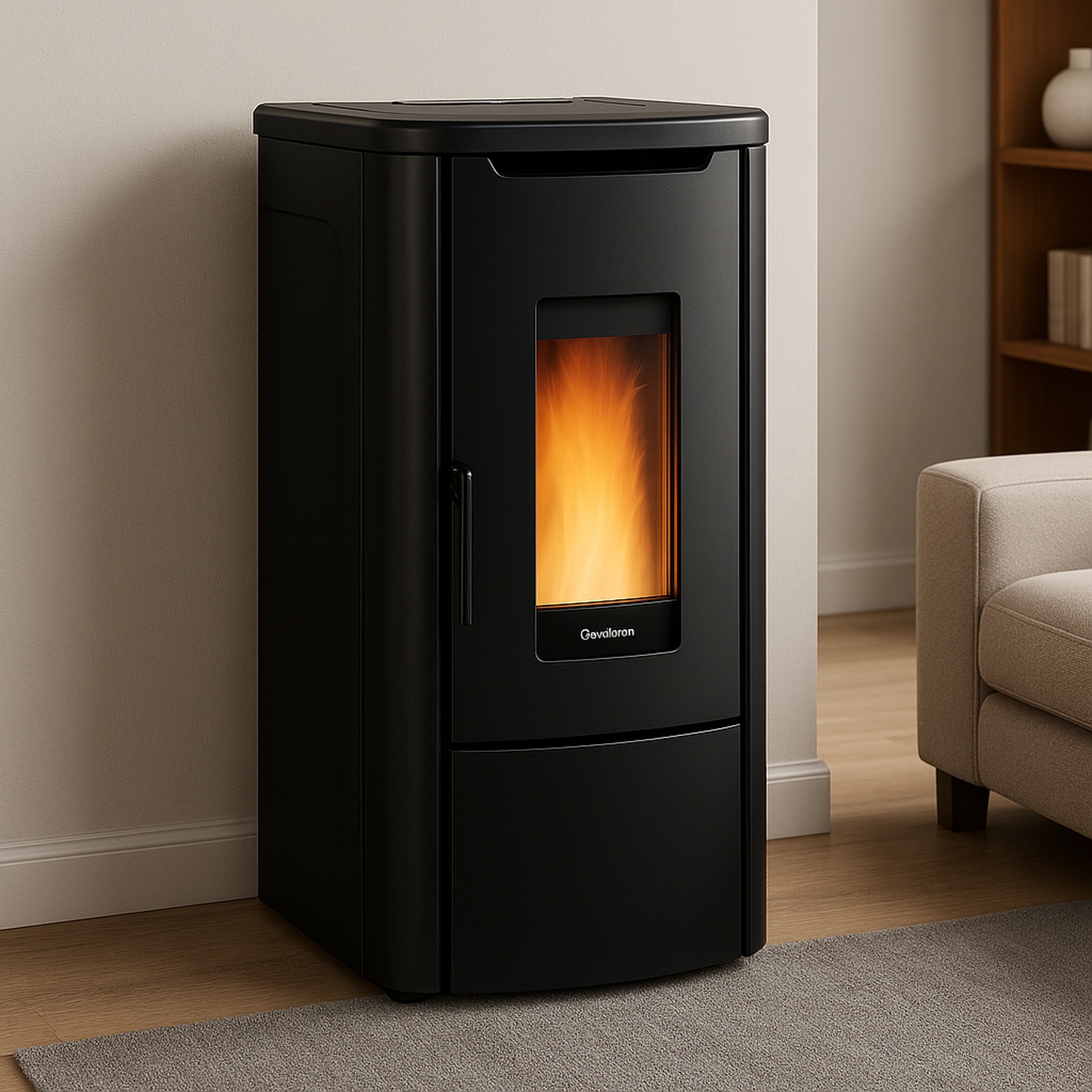 Extraflame ROSANNA IDRO 5.0 - noir poêle à granulés bouilleur EVOLUTION LINE