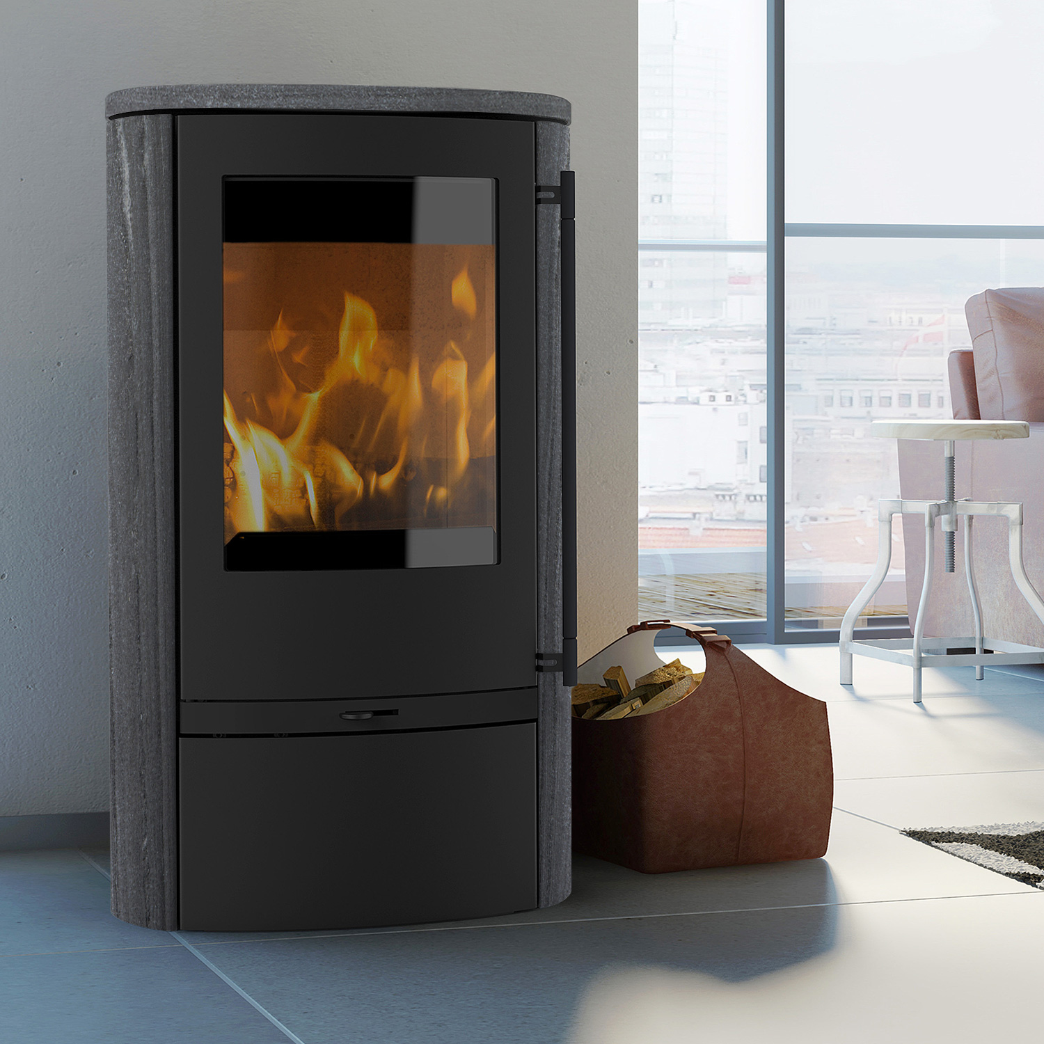 Lotus Jubilee 25 poêle à bois acier noir / Indian Night, DIBt