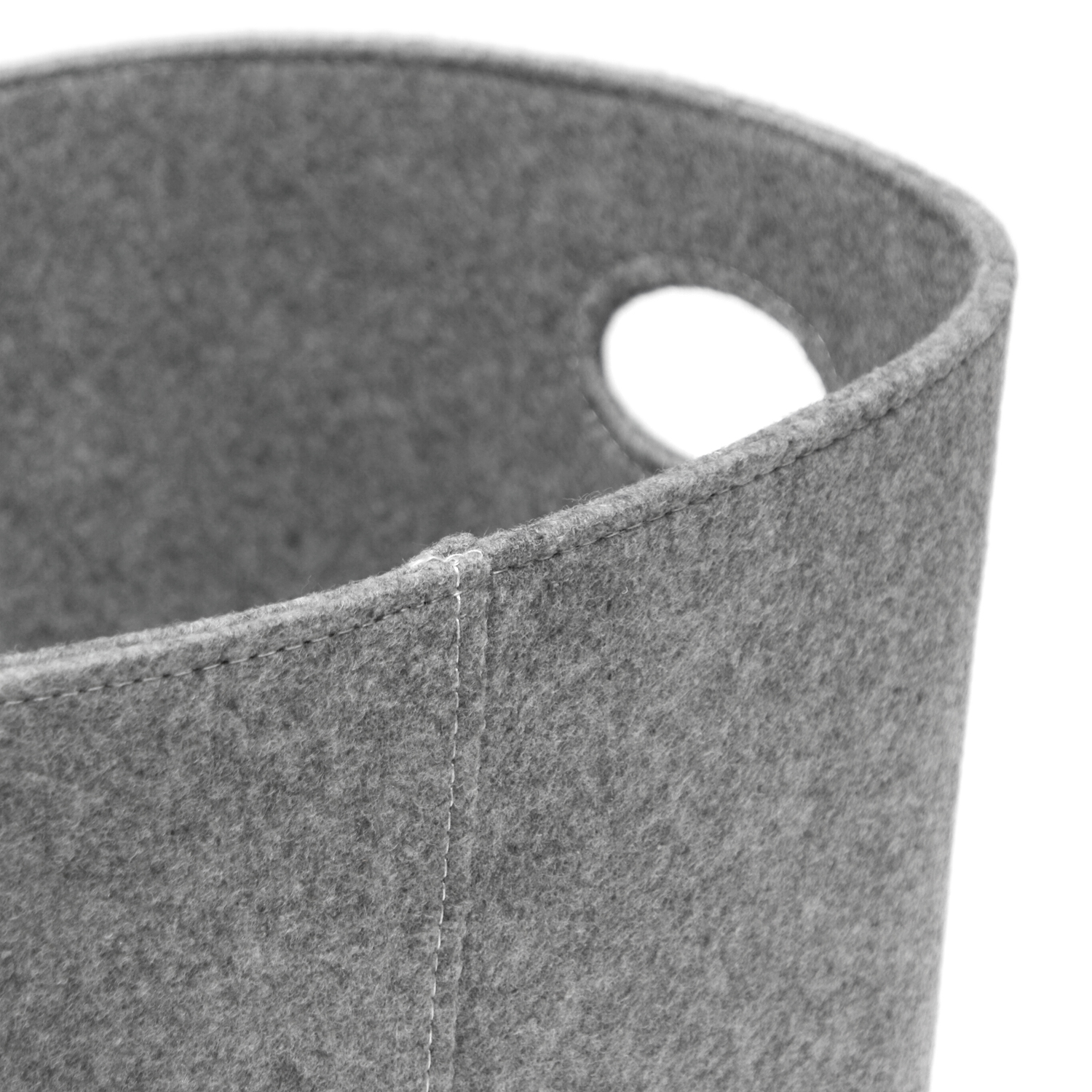 Raik panier en feutre, gris clair, grand