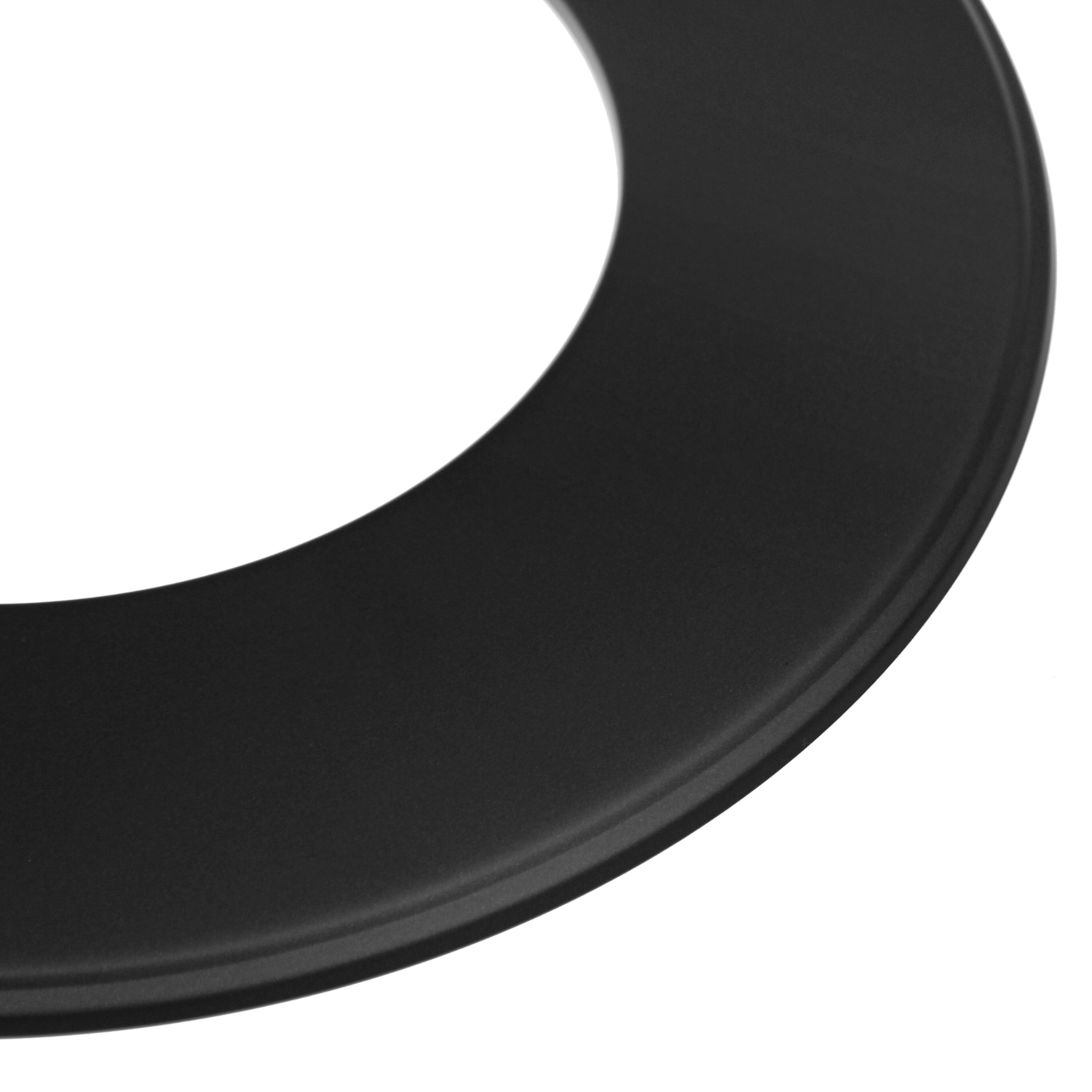 Raik Coltherm Rosace murale 150mm noire double paroi pour tuyau de fumée / conduit de fumée