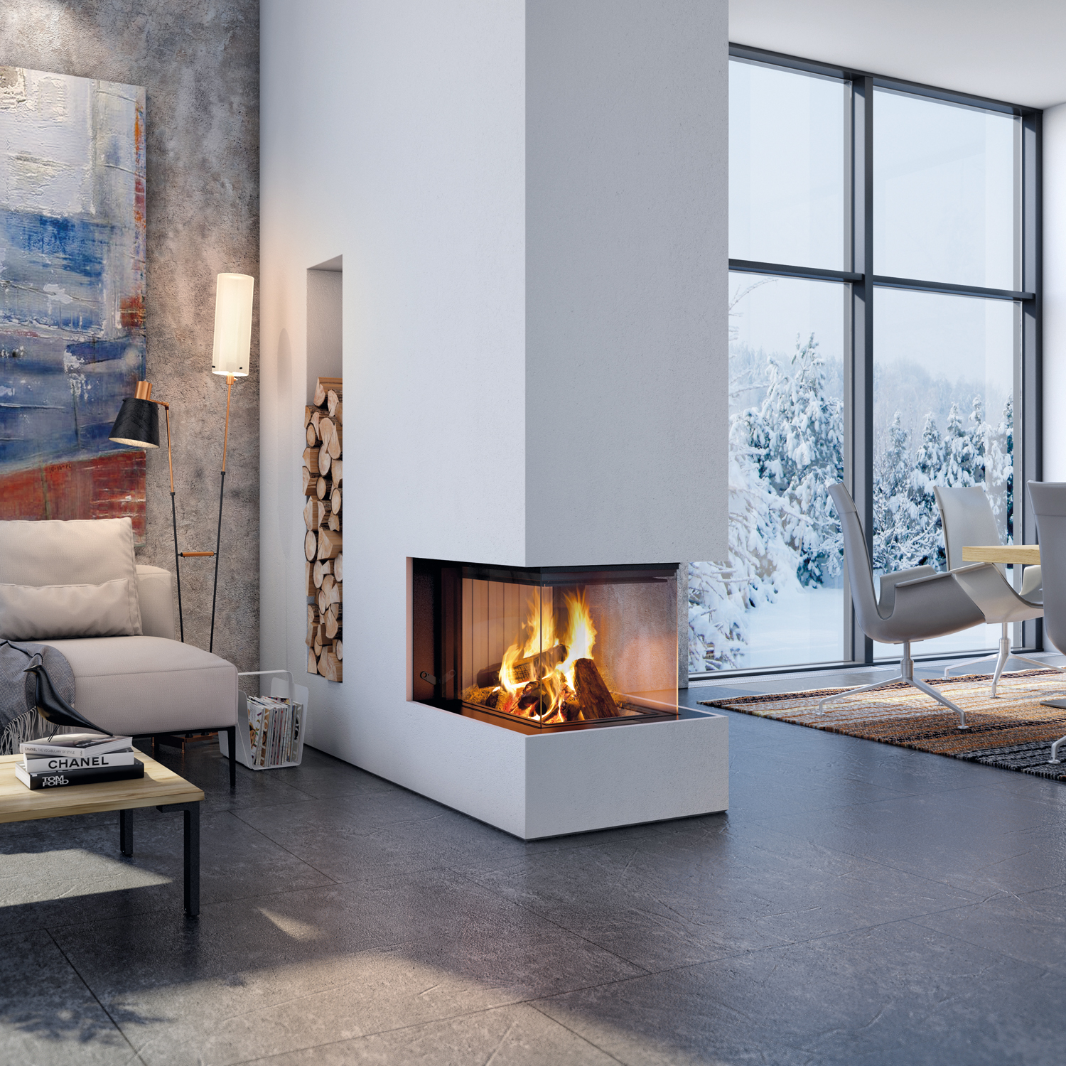 Spartherm Premium Arte U-70h-4S insert de cheminée RRA Ø 250 mm