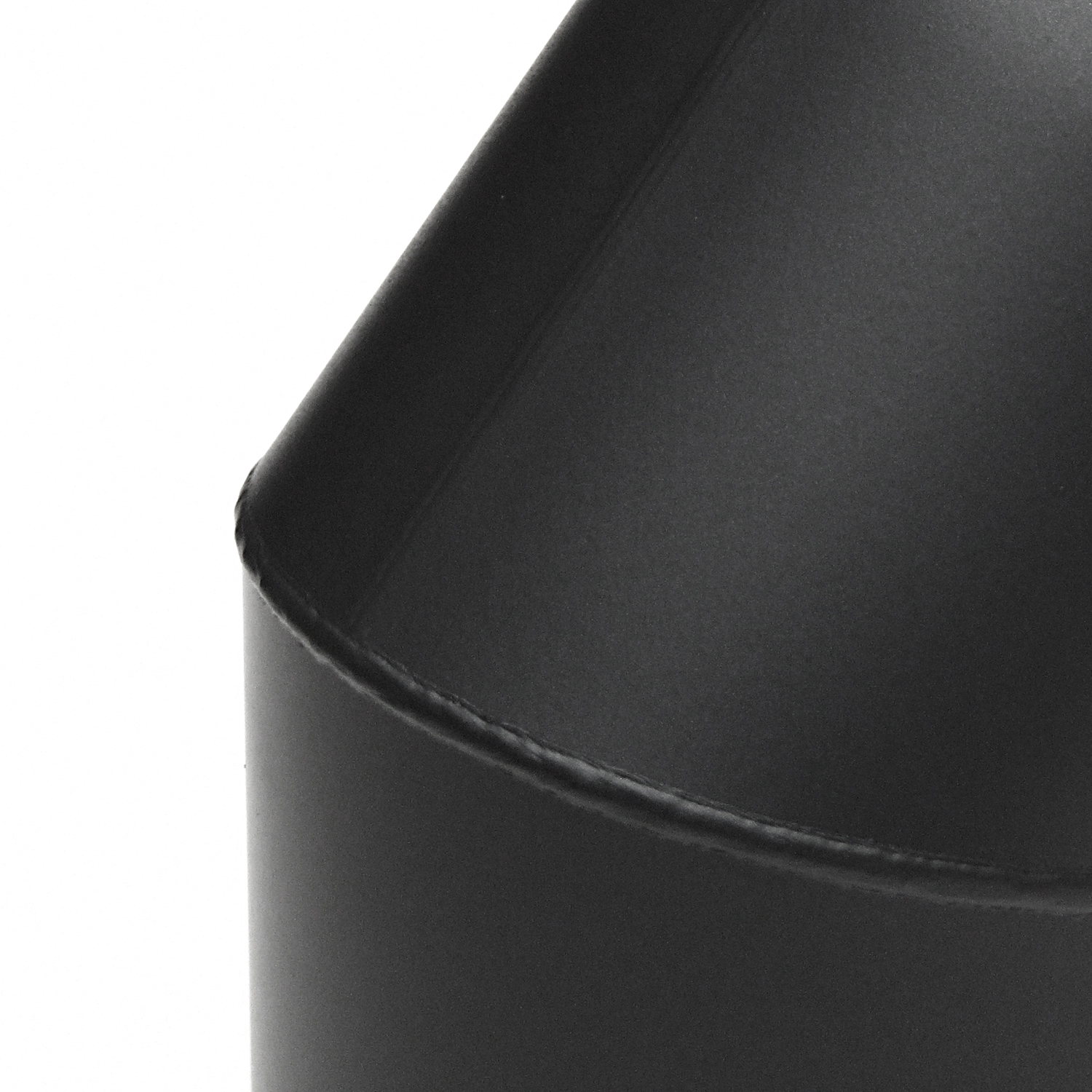 Raik Basic coude de tuyau de fumée 160mm noir 45° sans porte pour tuyau de fumée / conduit de fumée