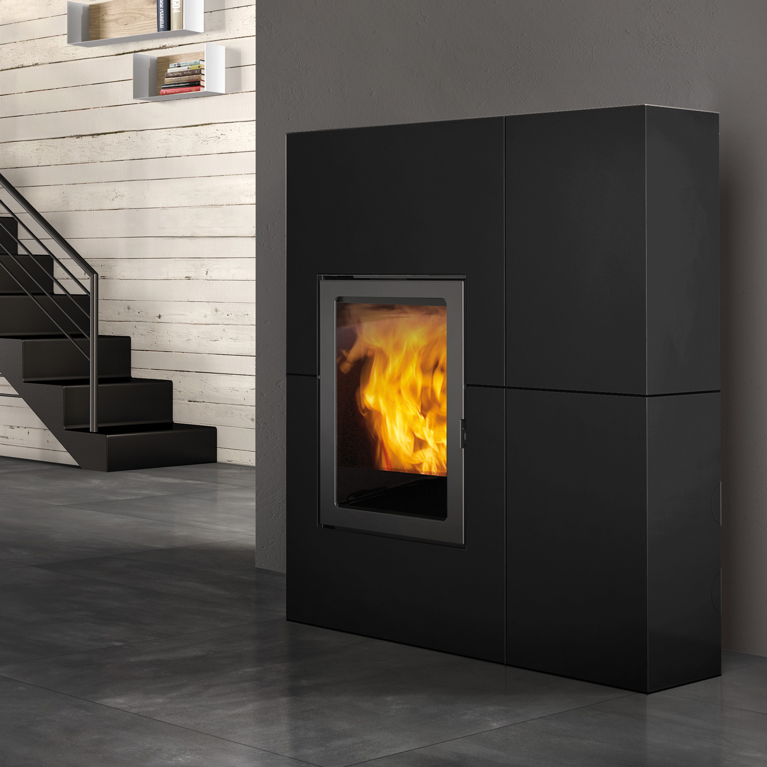 Edilkamin Blade 12++ Evo poêle à granulés acier noir