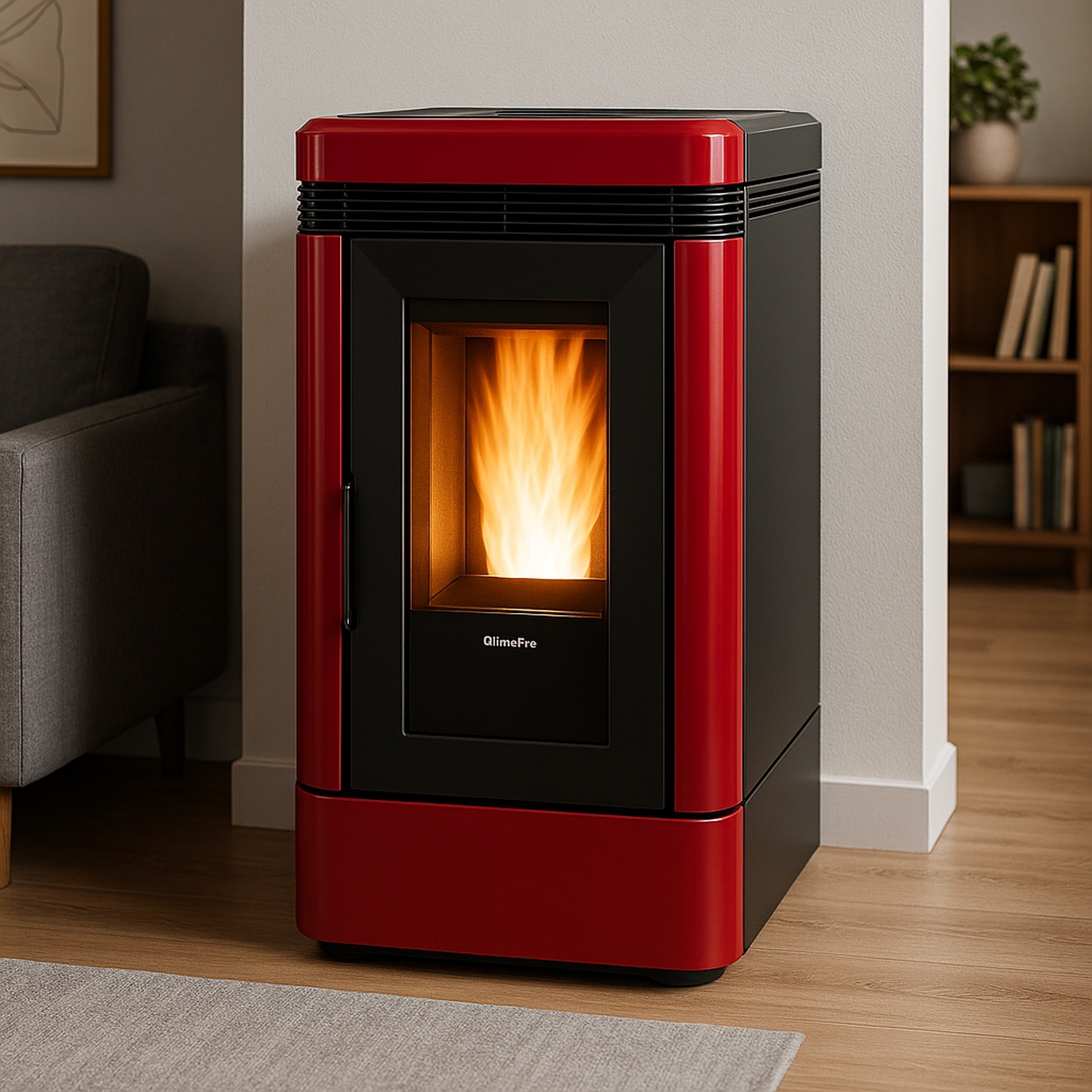 Extraflame LUCIA.16 - Bordeauxrot poêle à granulés